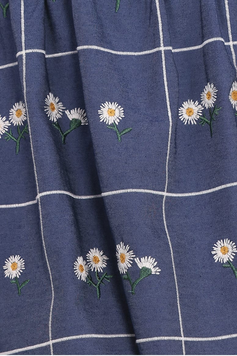 Petal and Pup USA DRESSES Yolande Midi Dress - Blue Floral (Hold for Amazon)