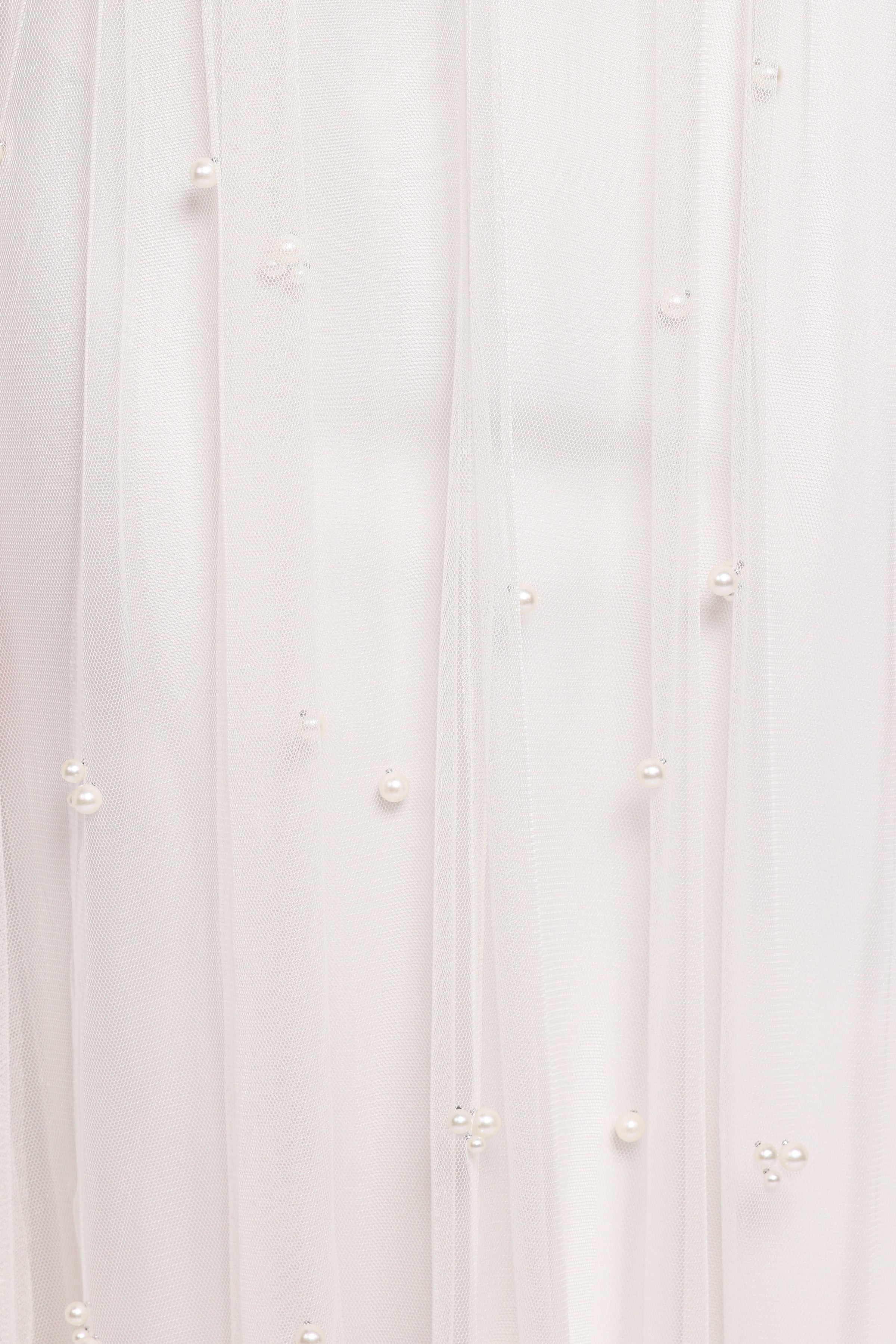 Petal and Pup USA DRESSES Yulia Pearl Midi Dress - Ecru