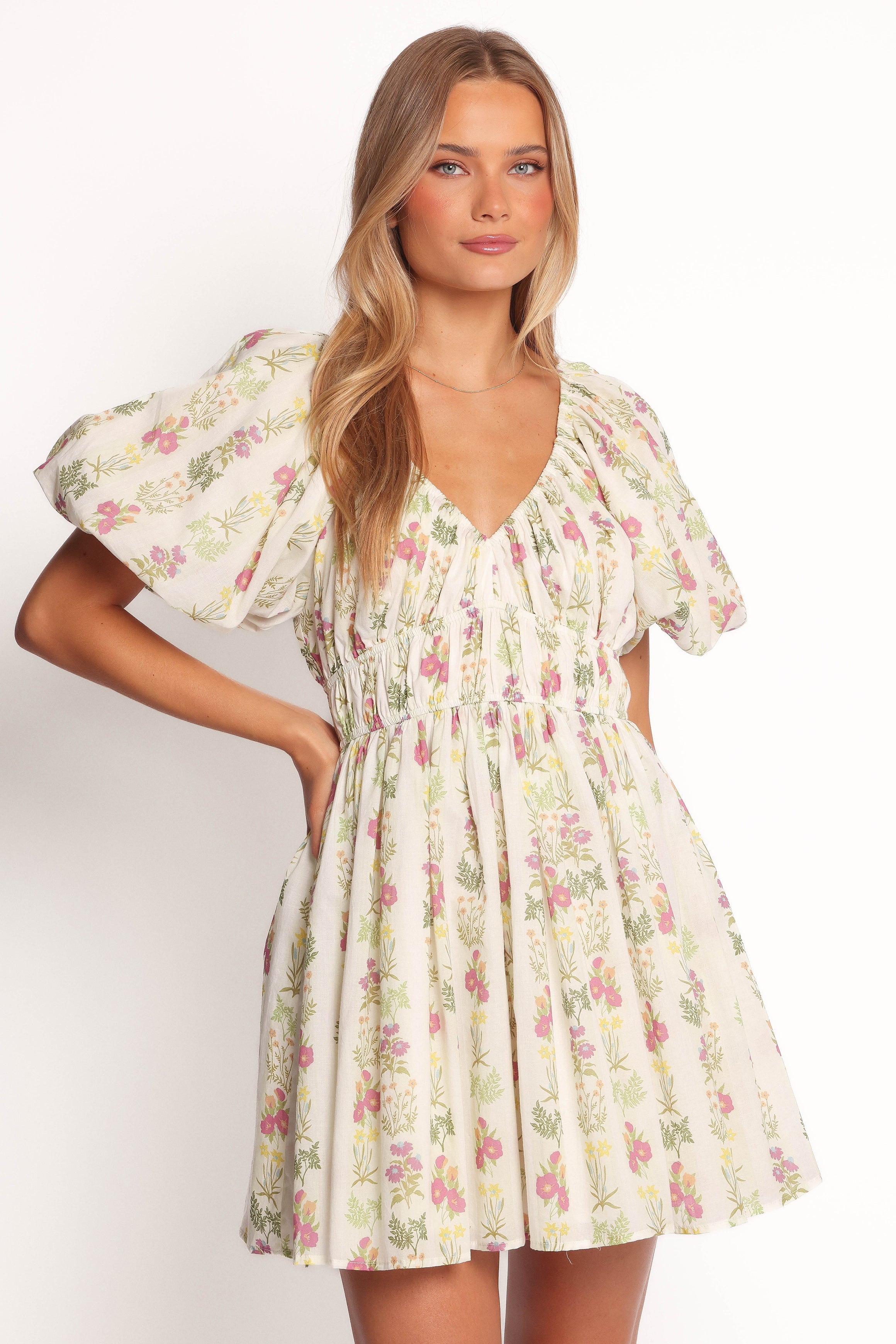 Petal and Pup USA DRESSES Zadie Mini Dress - Light Green