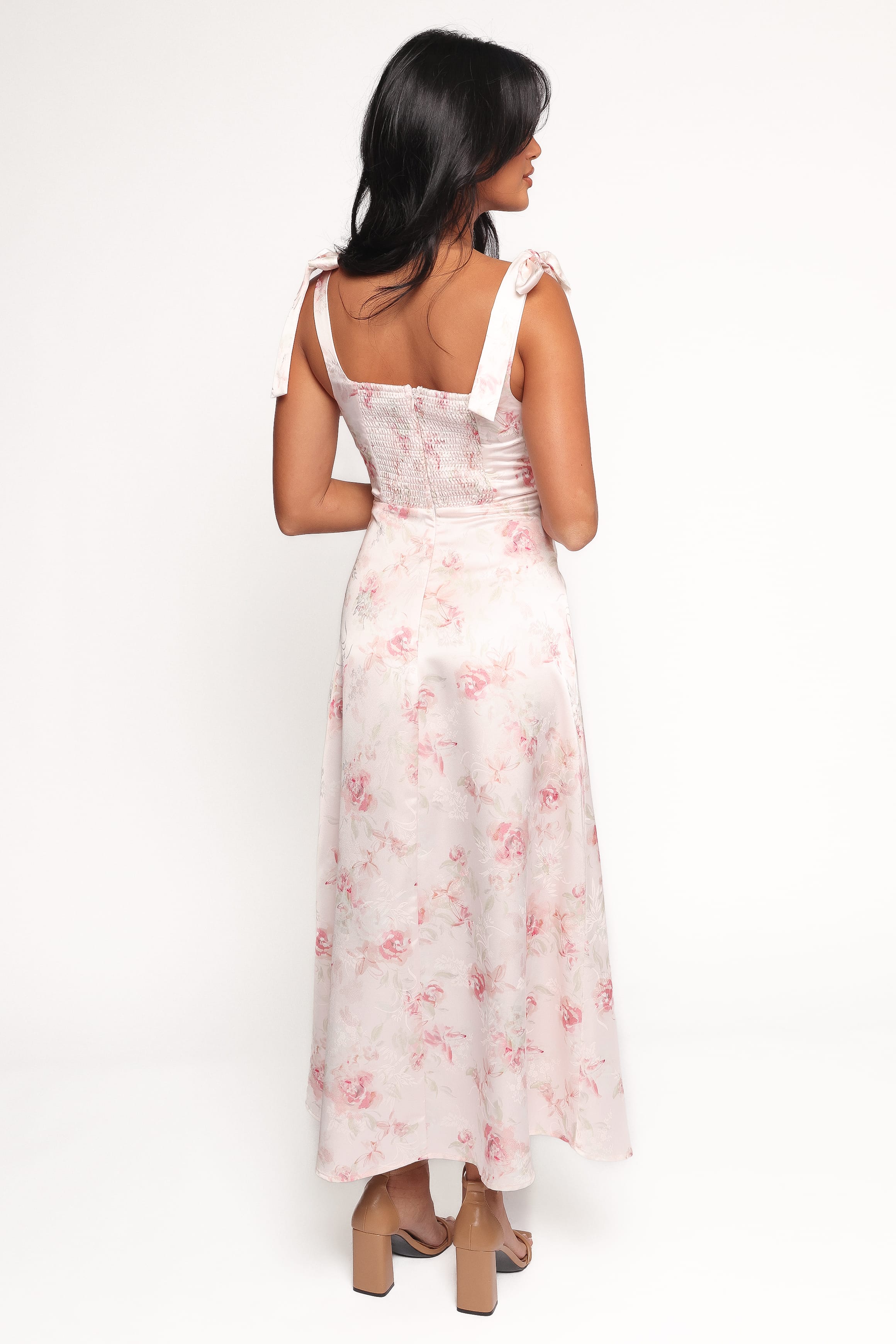 Petal and Pup USA DRESSES Zane Midi Dress - Pink Floral