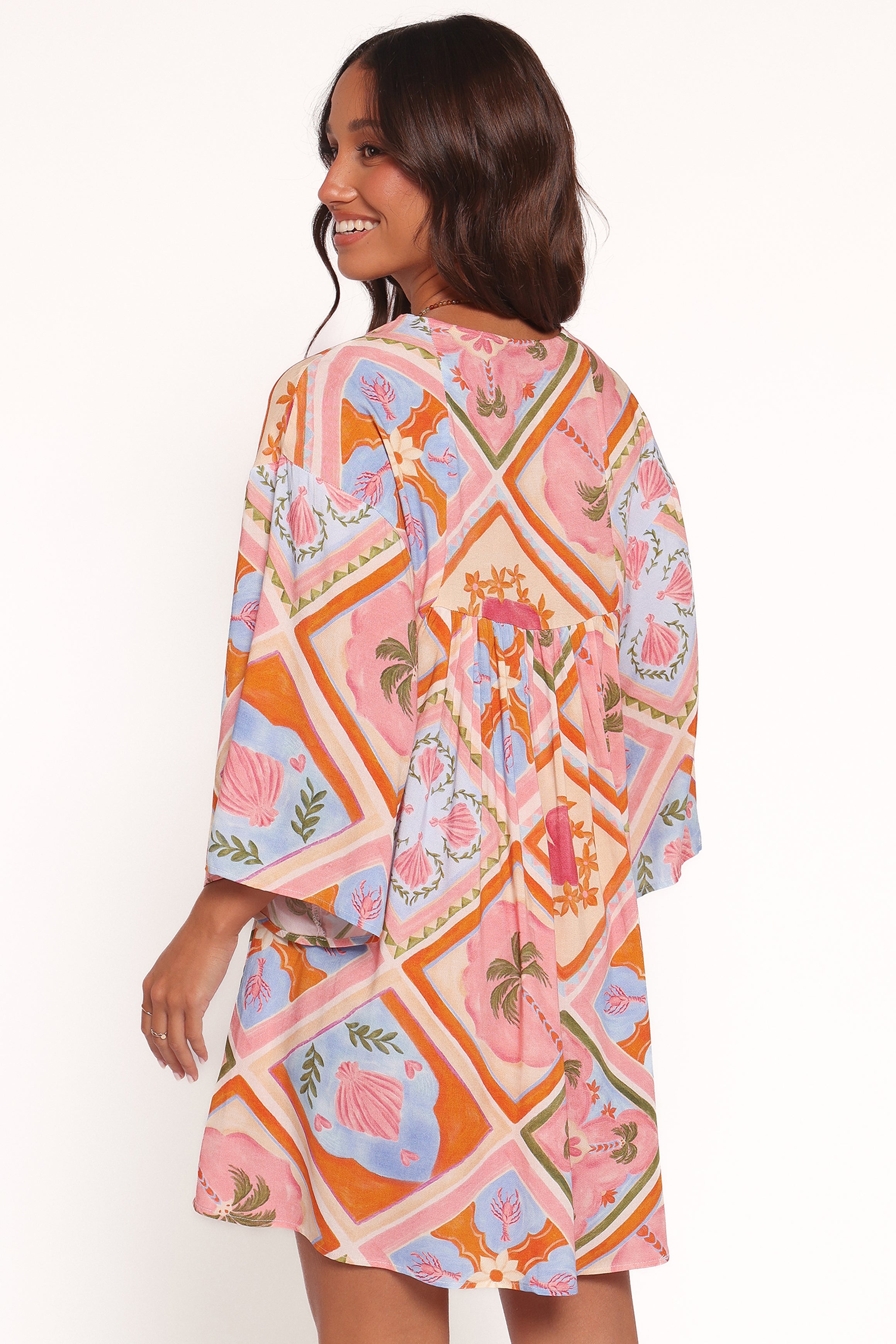 Petal and Pup USA DRESSES Zanna Mini Dress - Multi Tile