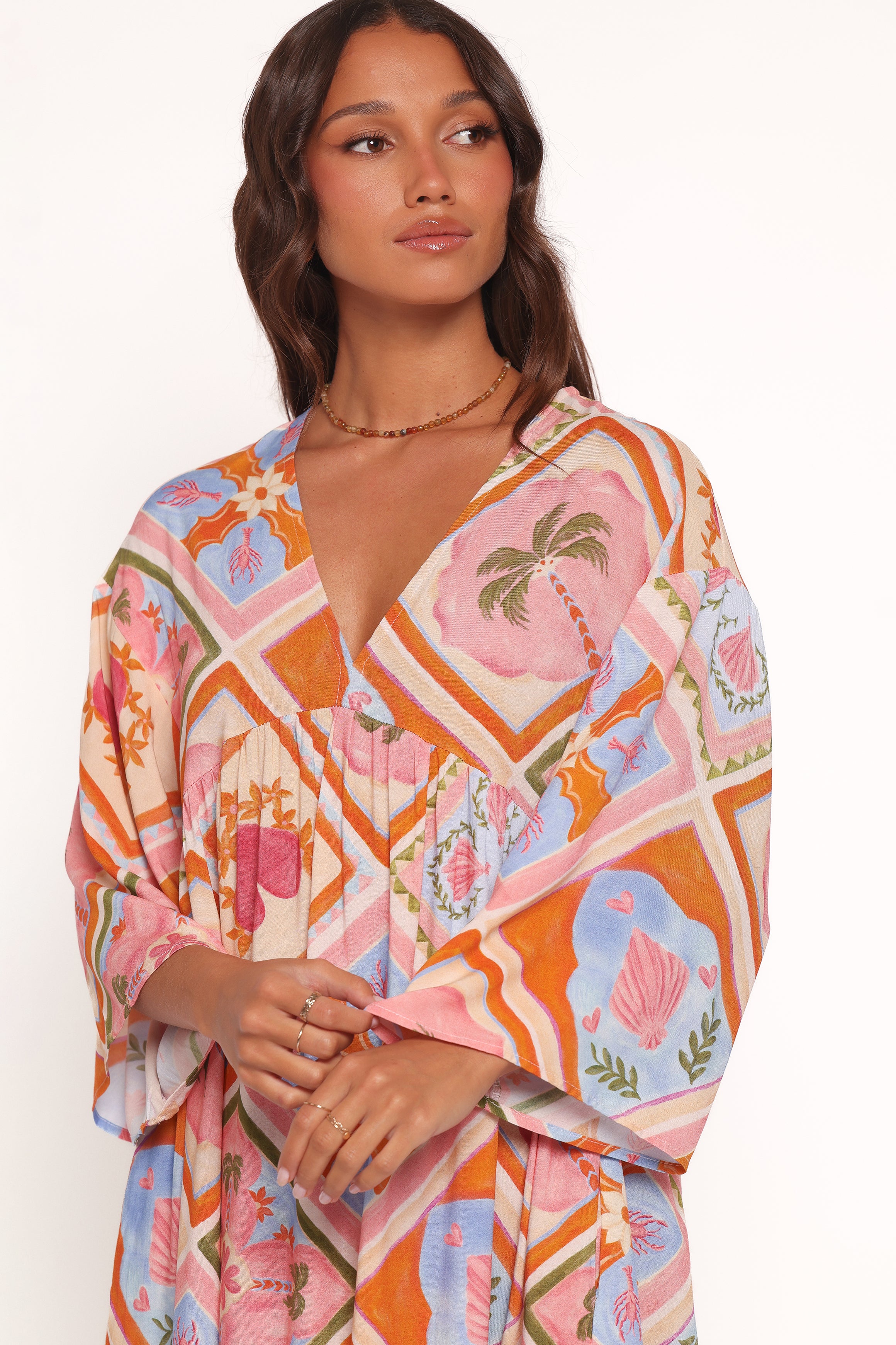 Petal and Pup USA DRESSES Zanna Mini Dress - Multi Tile