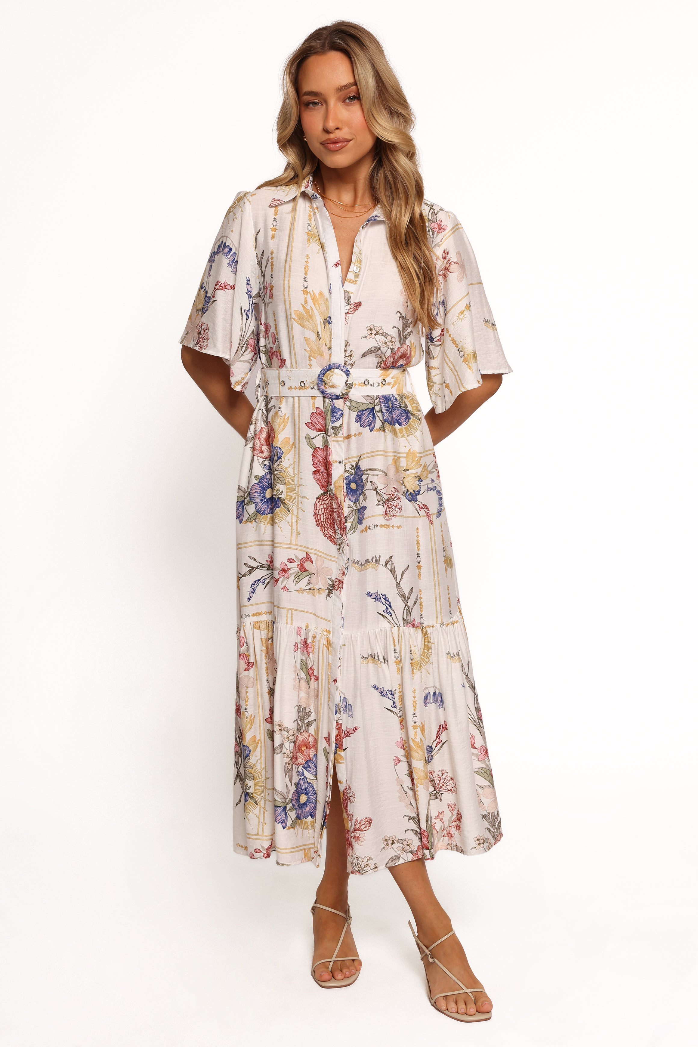 Petal and Pup USA DRESSES Zaya Midi Dress - Floral
