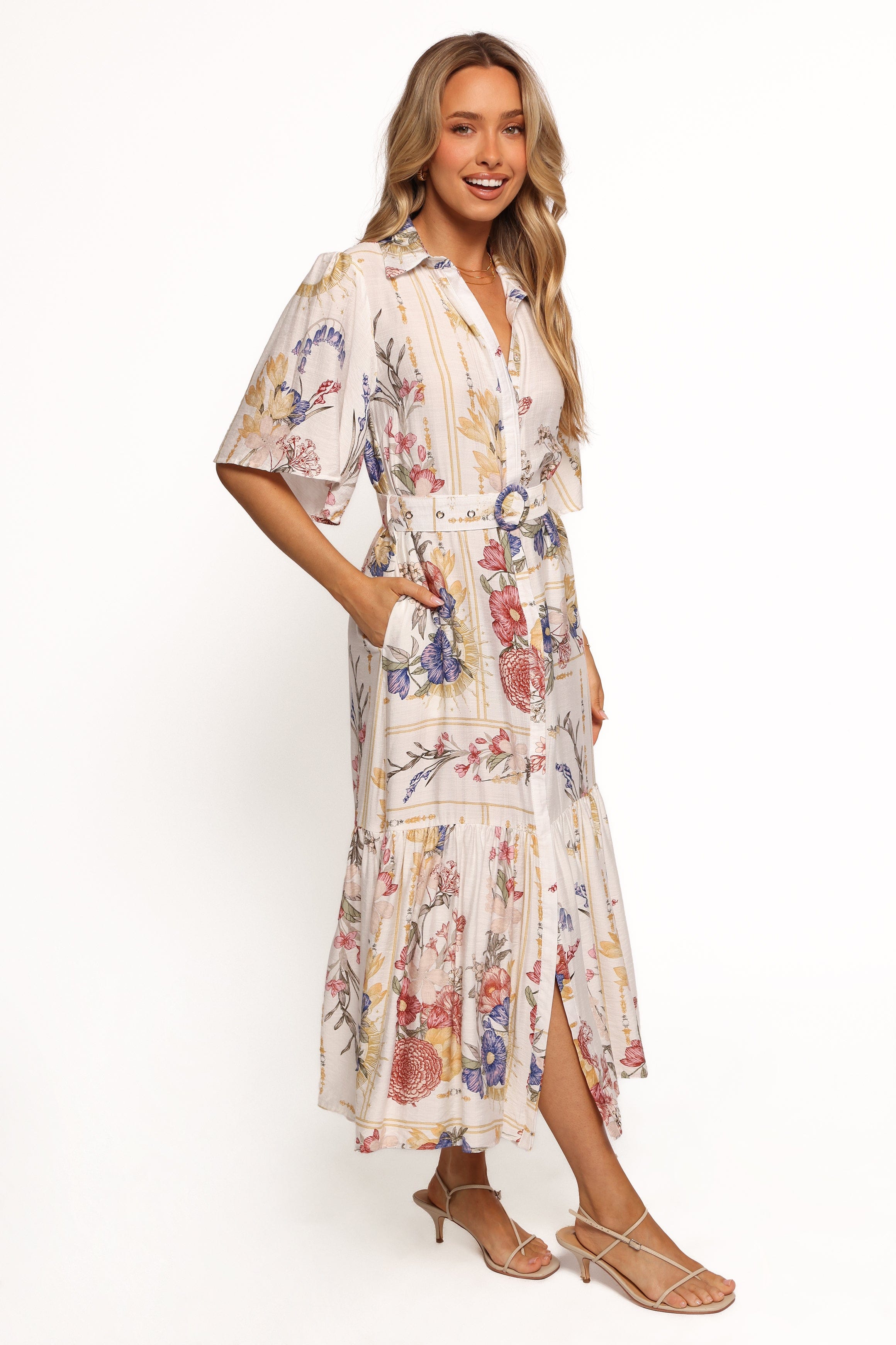 Petal and Pup USA DRESSES Zaya Midi Dress - Floral