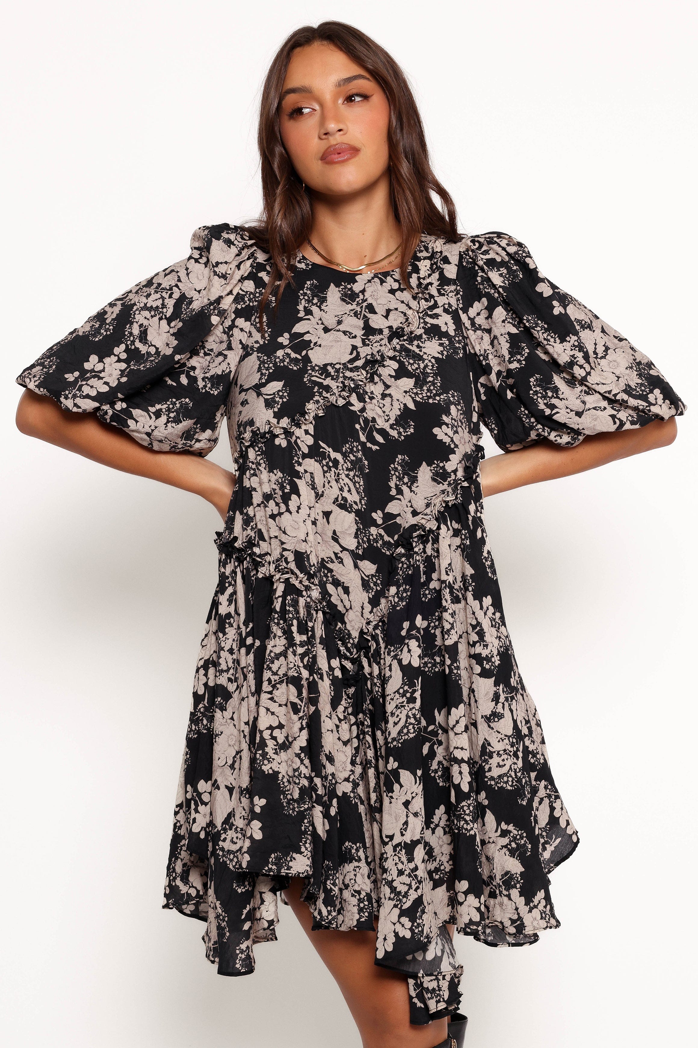 Petal and Pup USA DRESSES Zinta Mini Dress - Floral Print