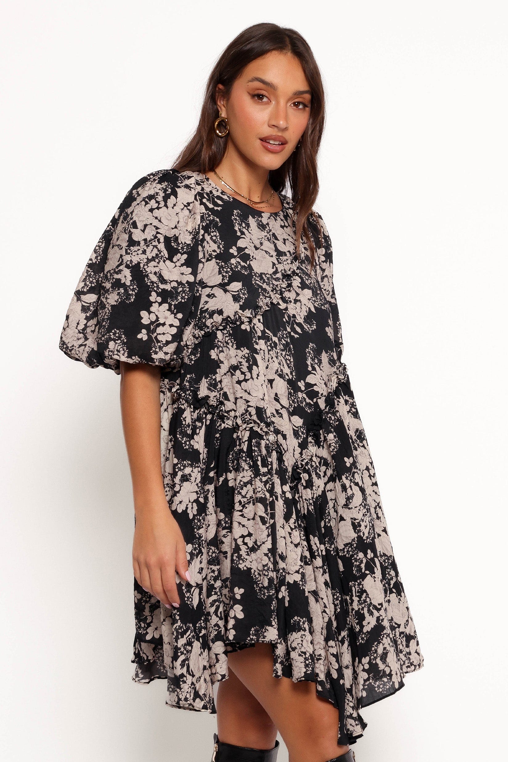 Petal and Pup USA DRESSES Zinta Mini Dress - Floral Print