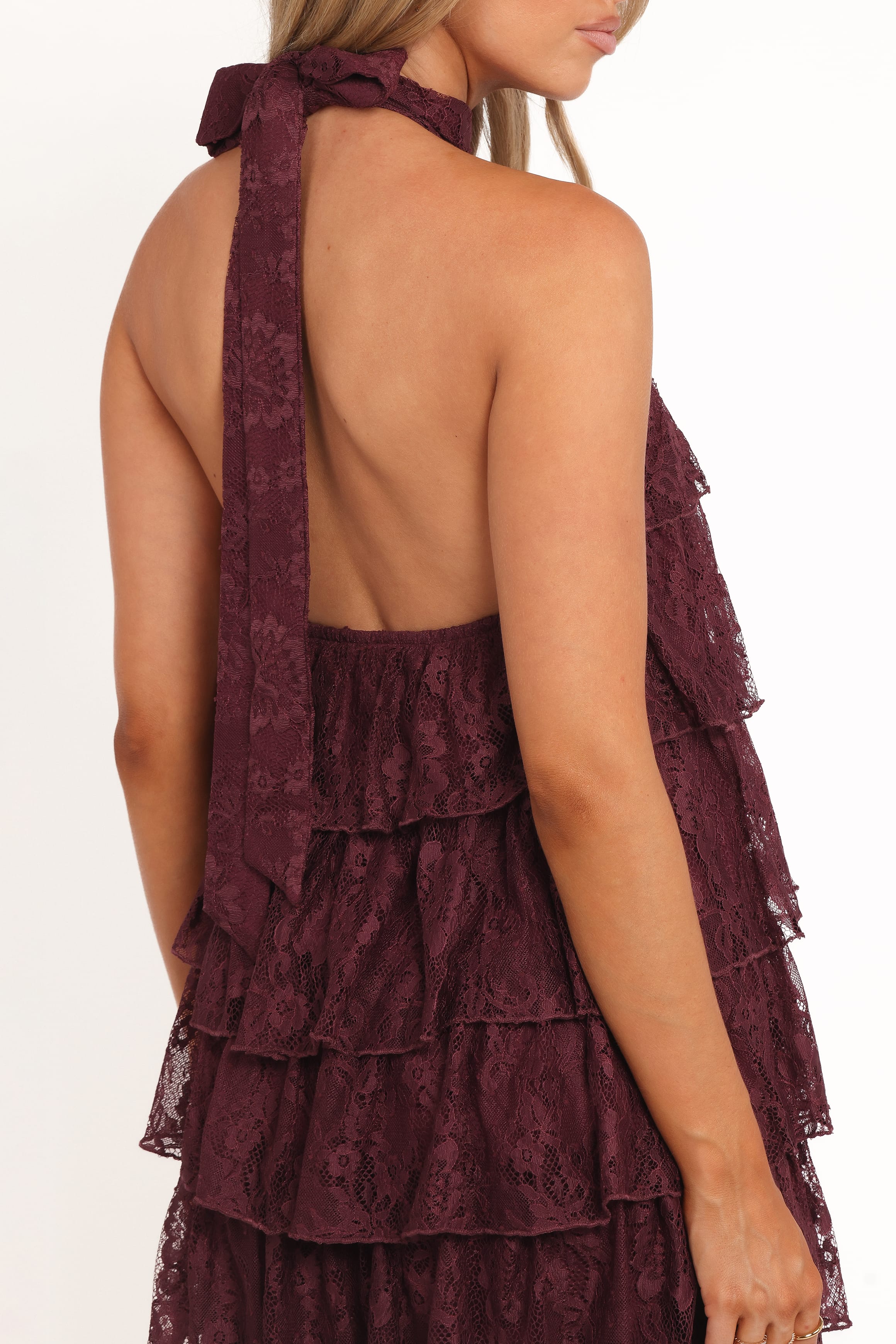 Petal and Pup USA DRESSES Zoella Maxi Dress - Cherry Lace