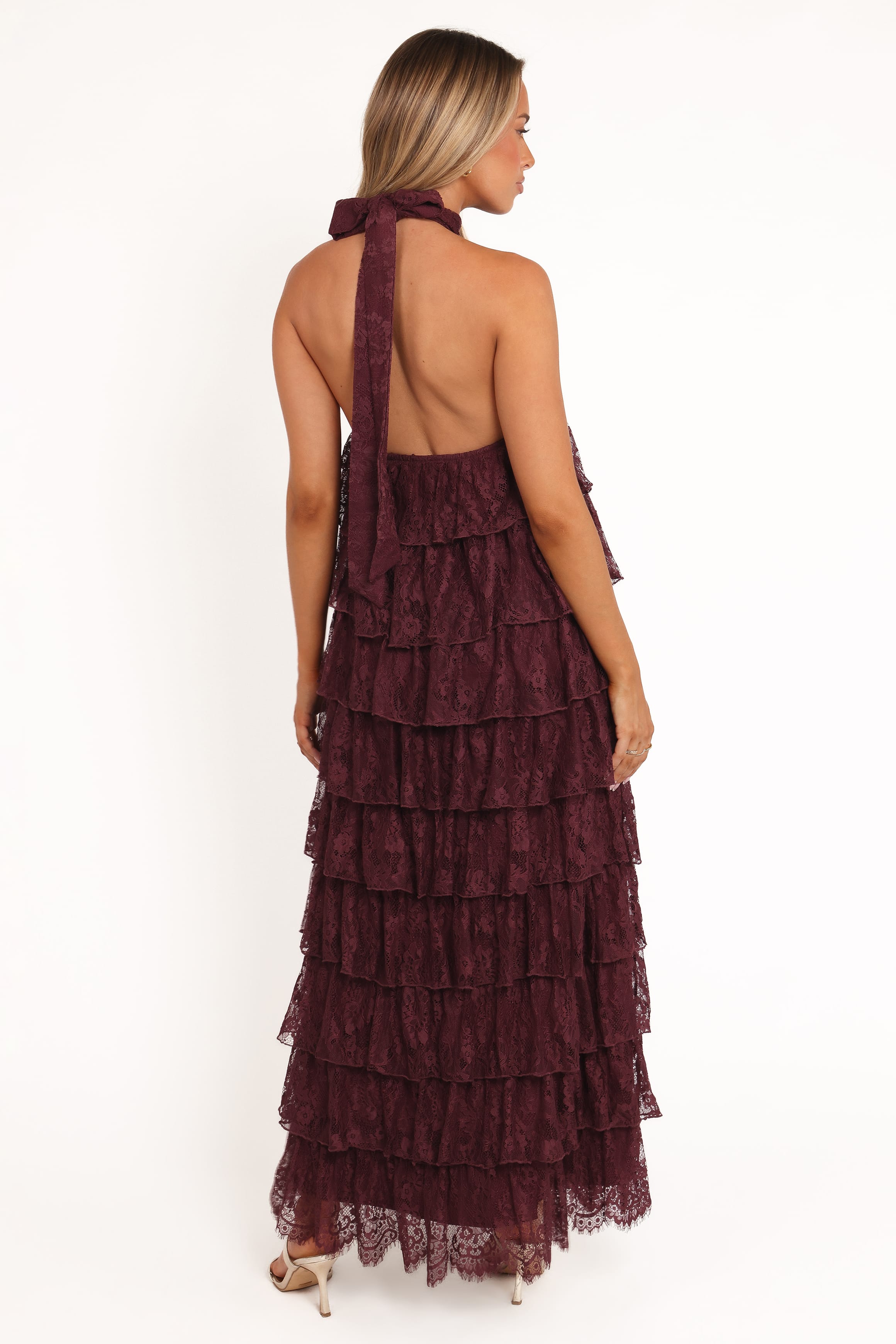 Petal and Pup USA DRESSES Zoella Maxi Dress - Cherry Lace