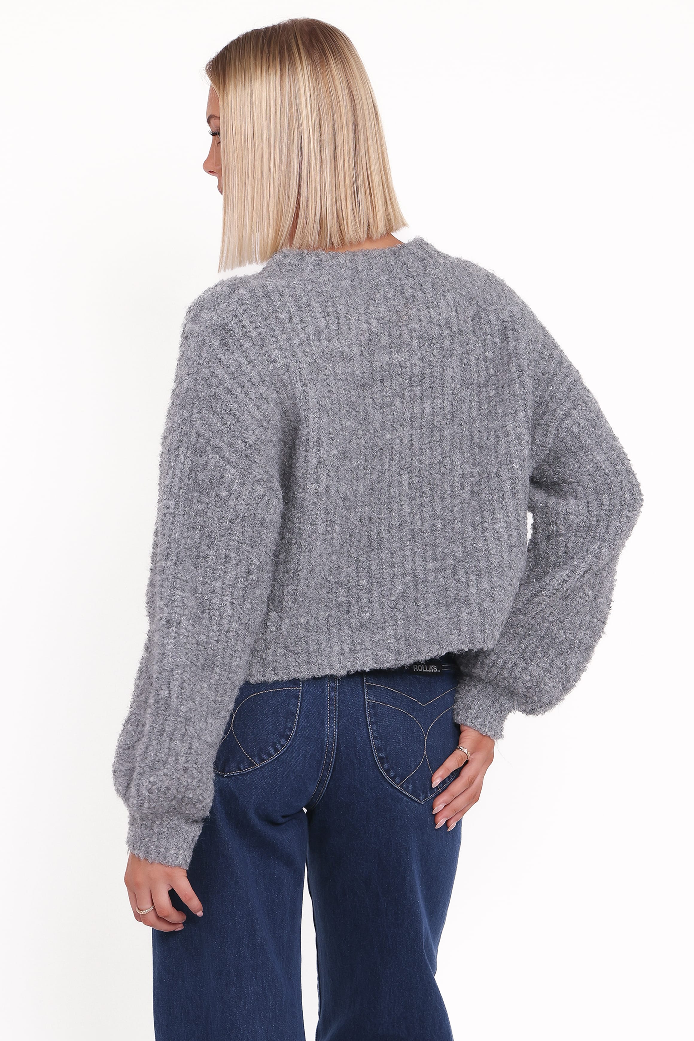Petal and Pup USA KNITWEAR Albertine Cardigan - Grey