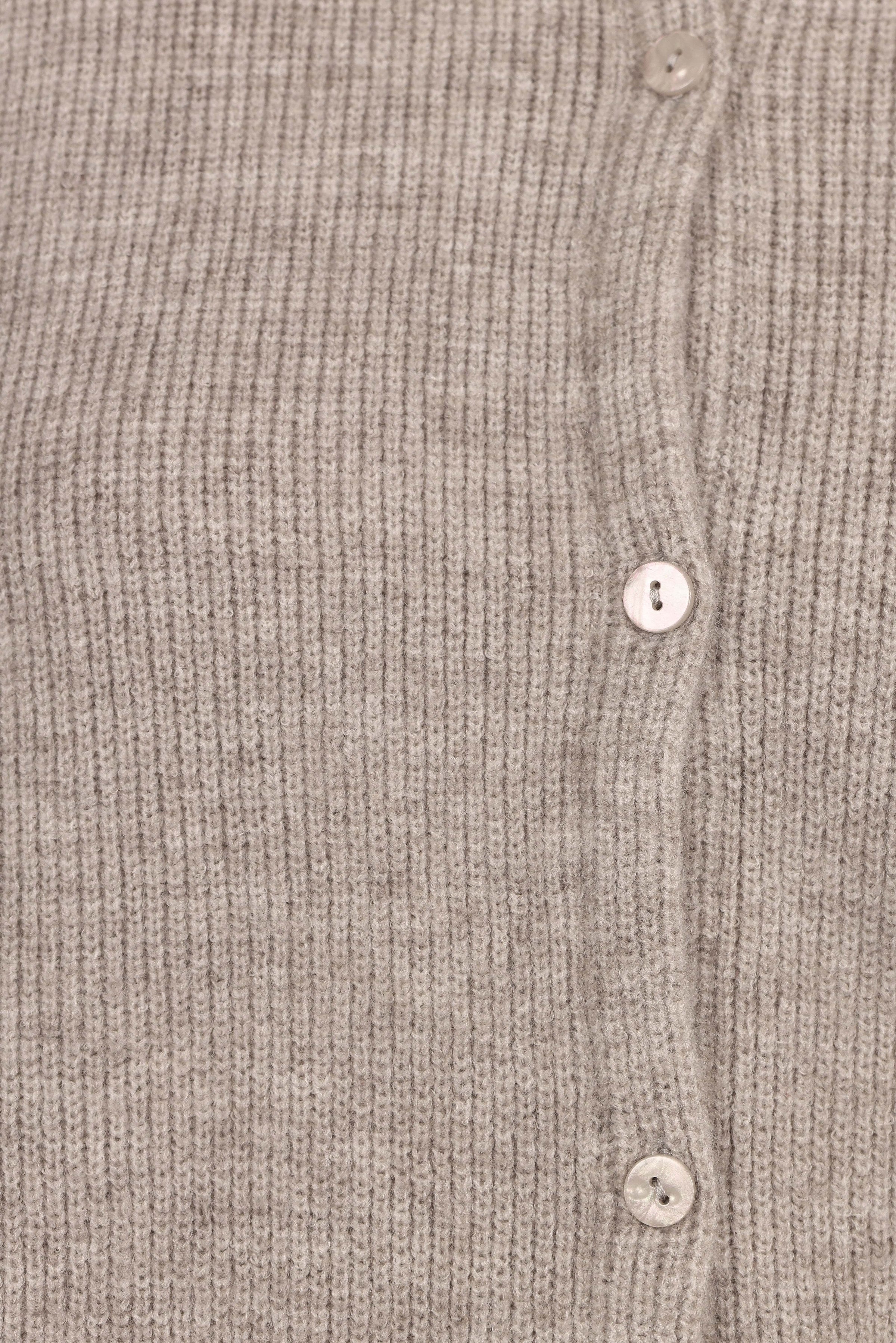 Petal and Pup USA KNITWEAR Astor Classic Button Up Cardigan - Light Grey