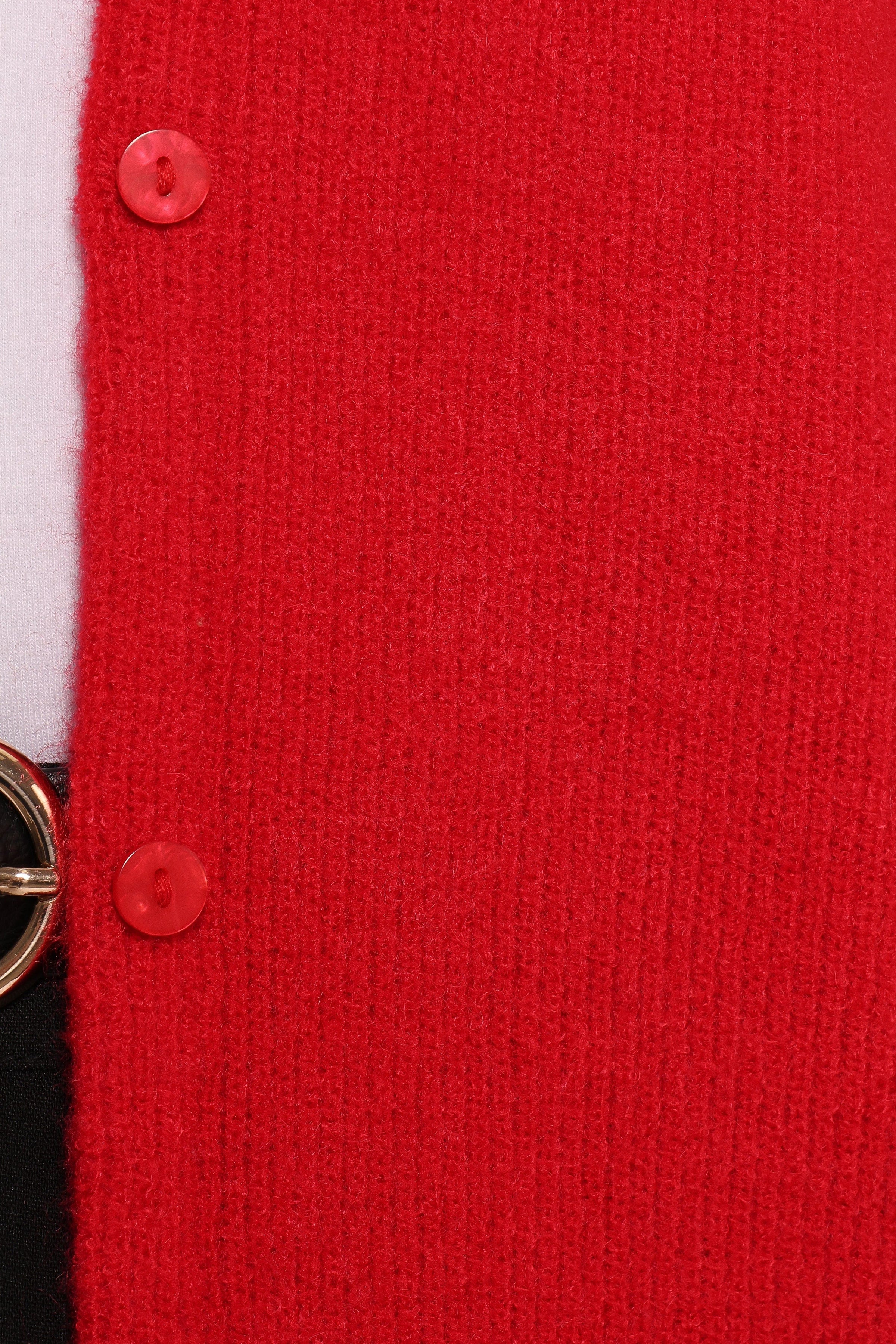 Petal and Pup USA KNITWEAR Astor Classic Button Up Cardigan - Red