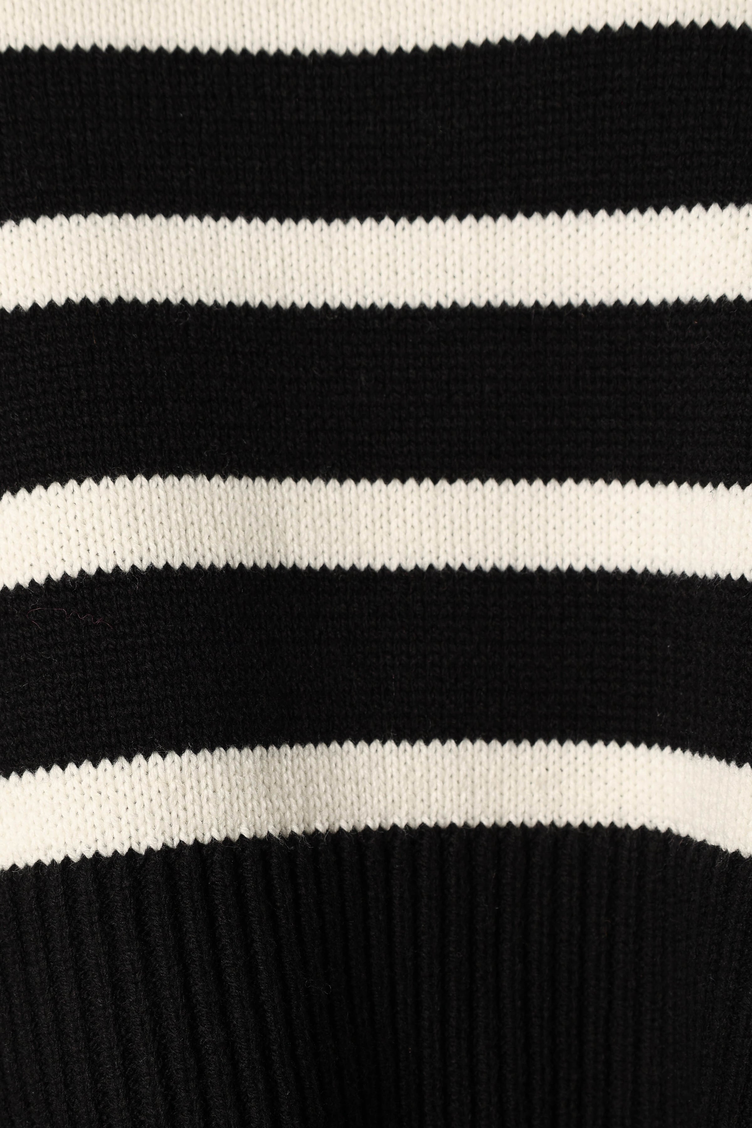 Petal and Pup USA KNITWEAR Avalynn Striped Knit Sweater - Black White