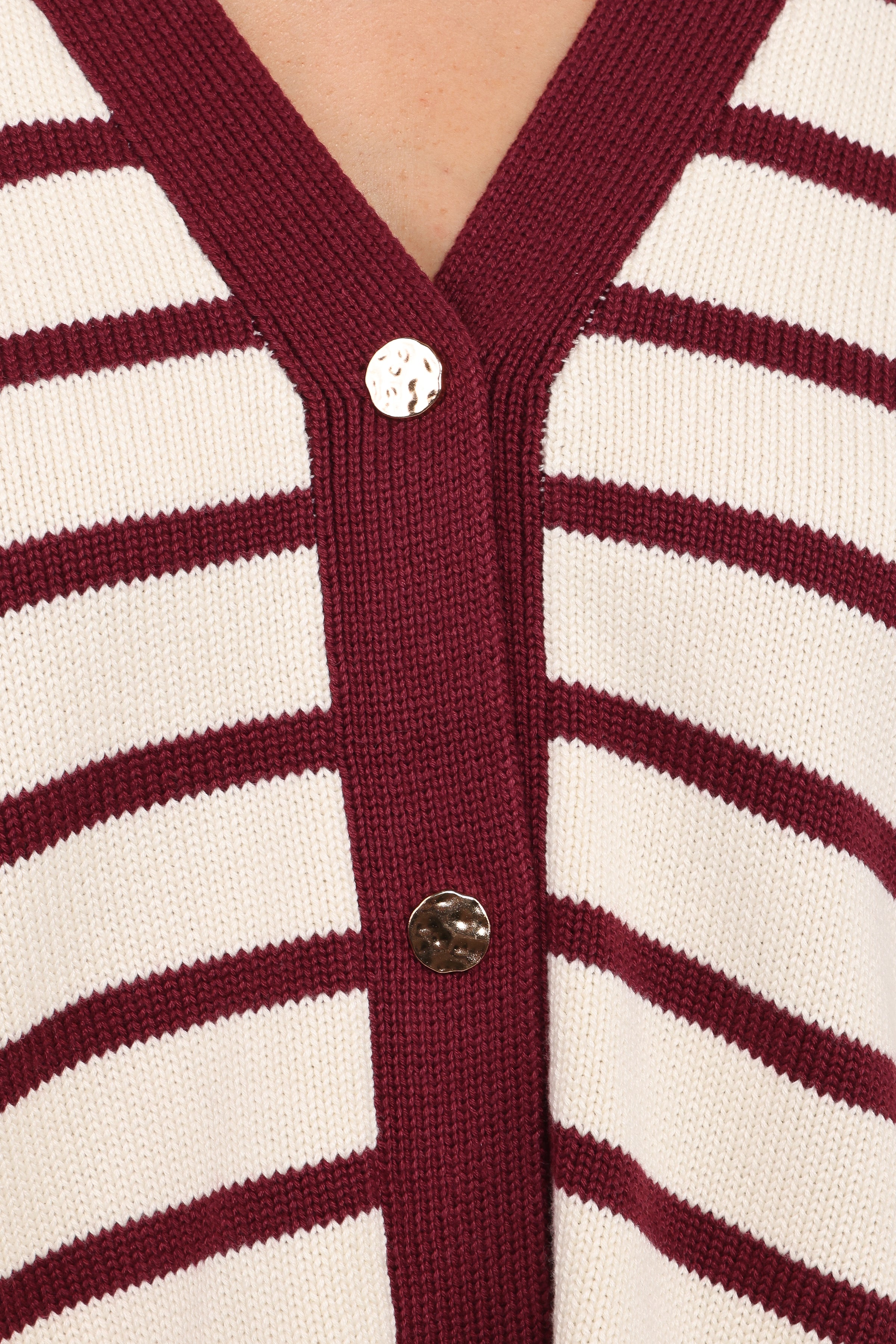 Petal and Pup USA KNITWEAR Aydee Cardigan - Cherry Stripe