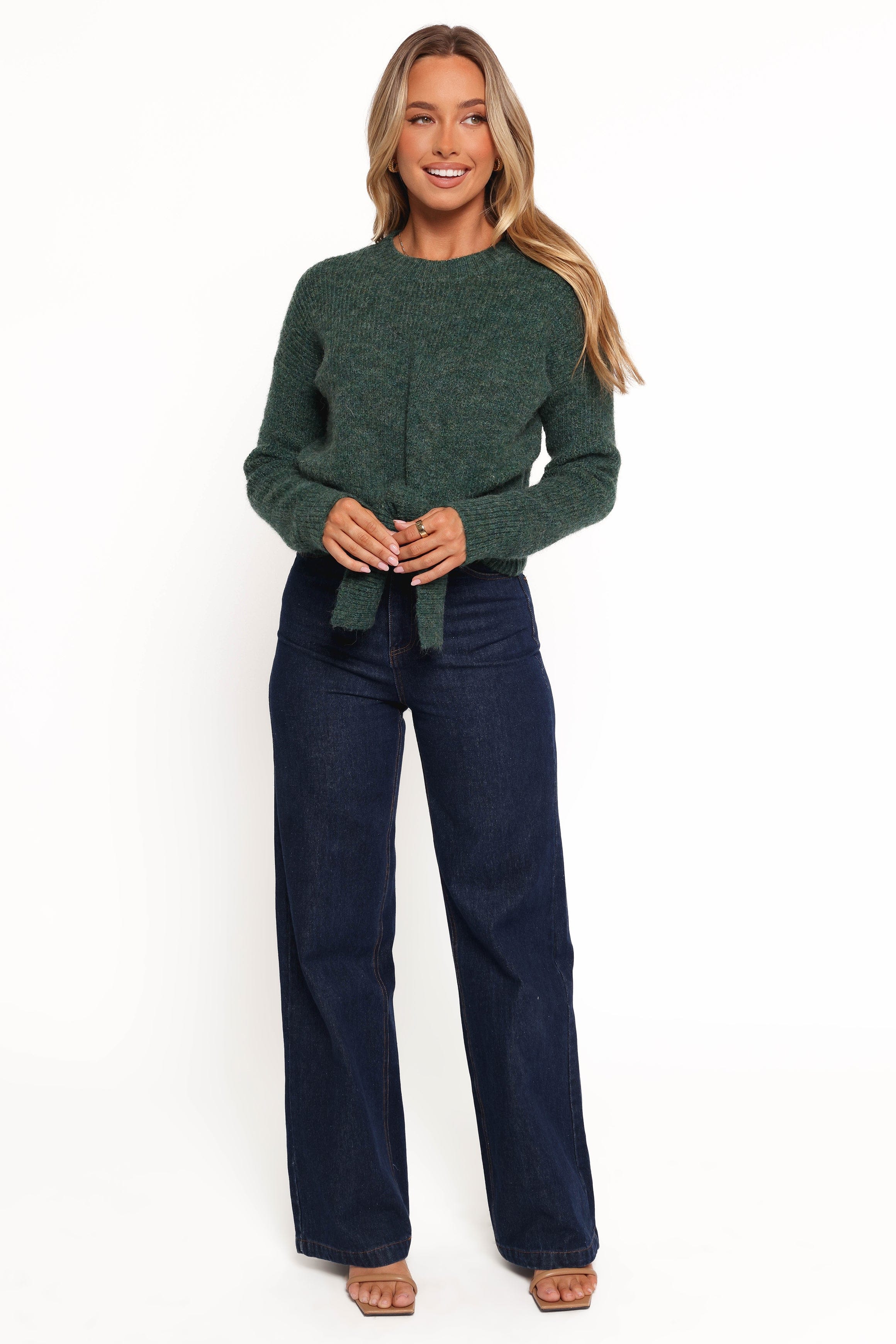 Petal and Pup USA KNITWEAR Captivate Knit Sweater - Emerald