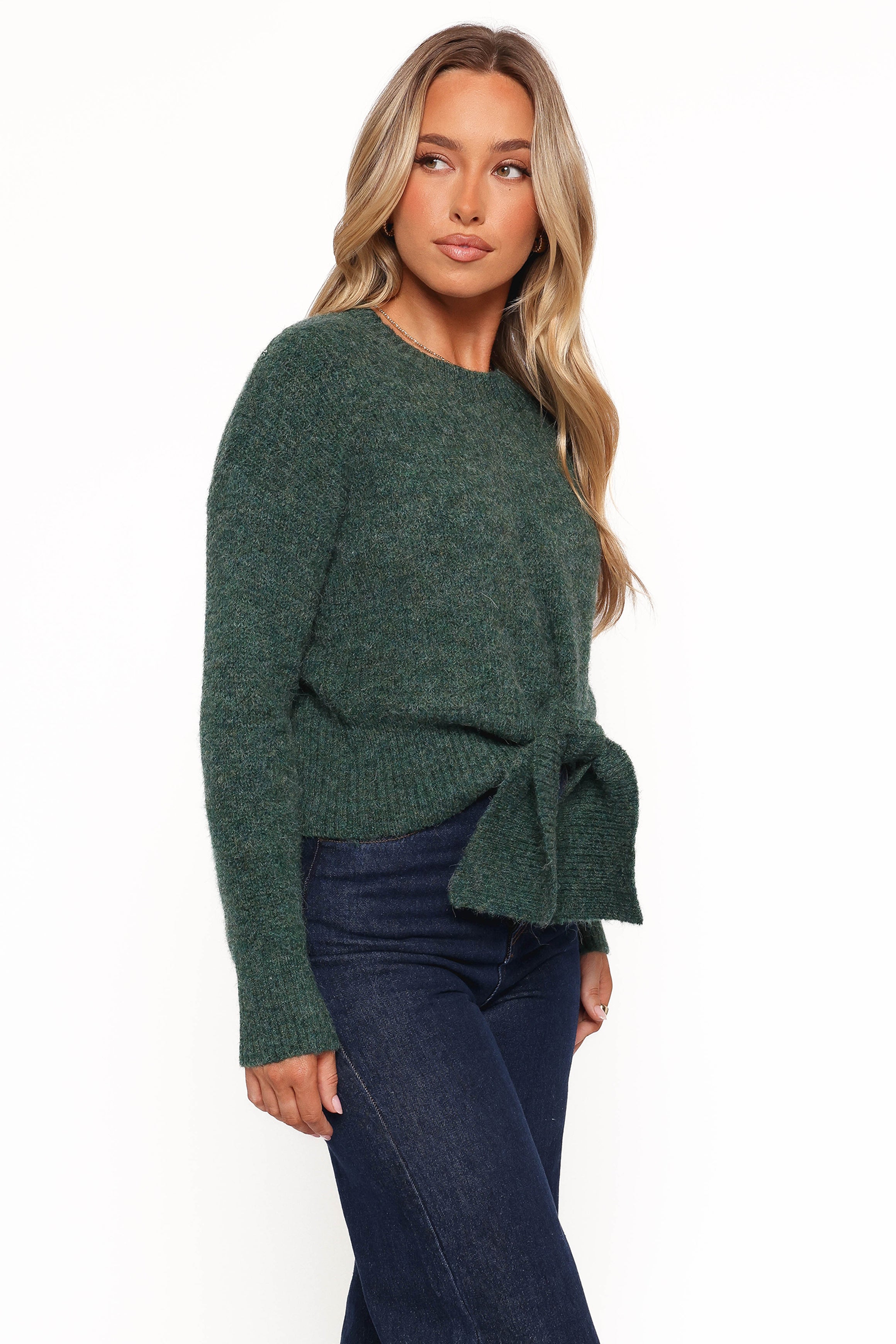 Petal and Pup USA KNITWEAR Captivate Knit Sweater - Emerald