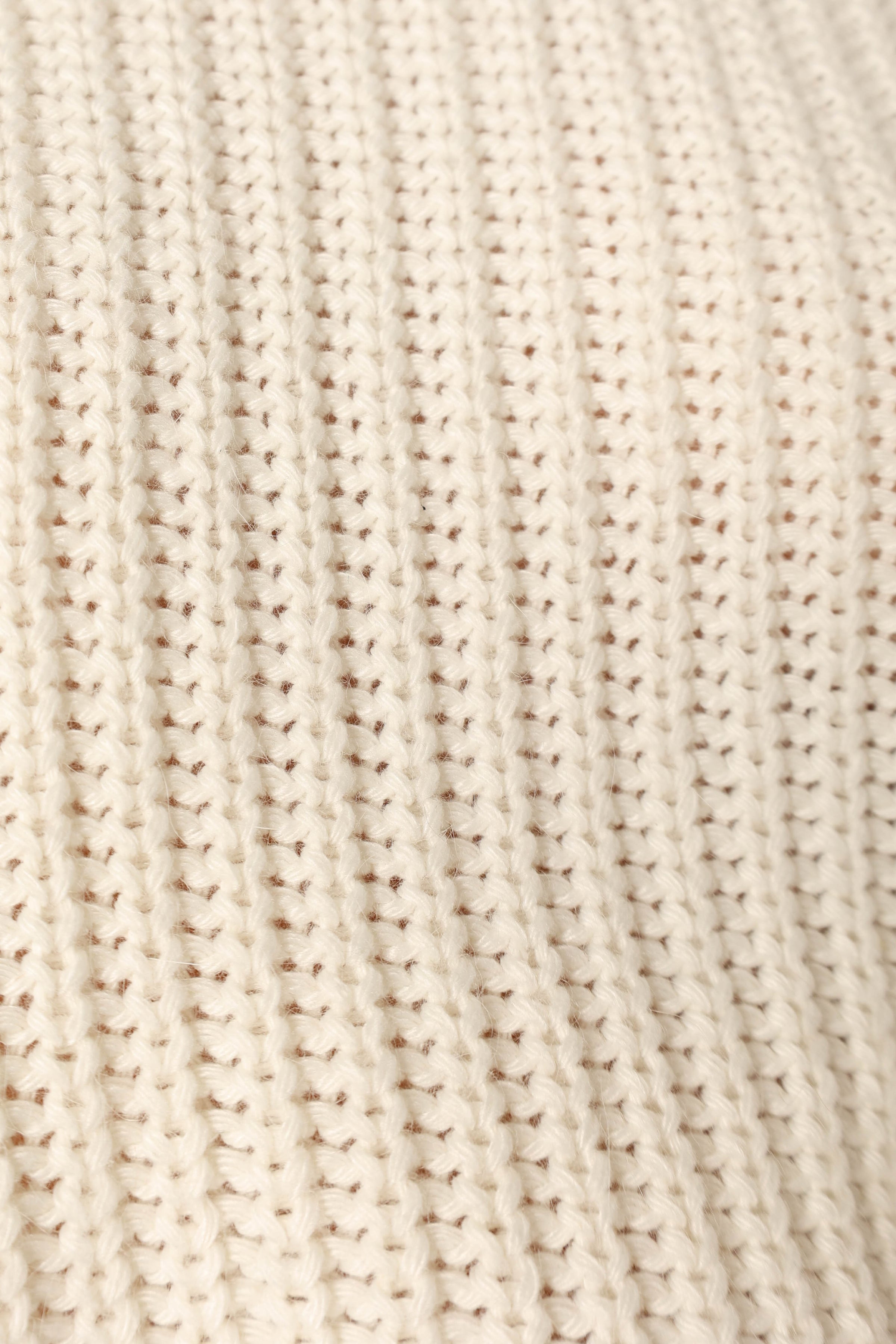 Petal and Pup USA KNITWEAR Catalina Polka Dot Texture Knit Sweater - Ivory