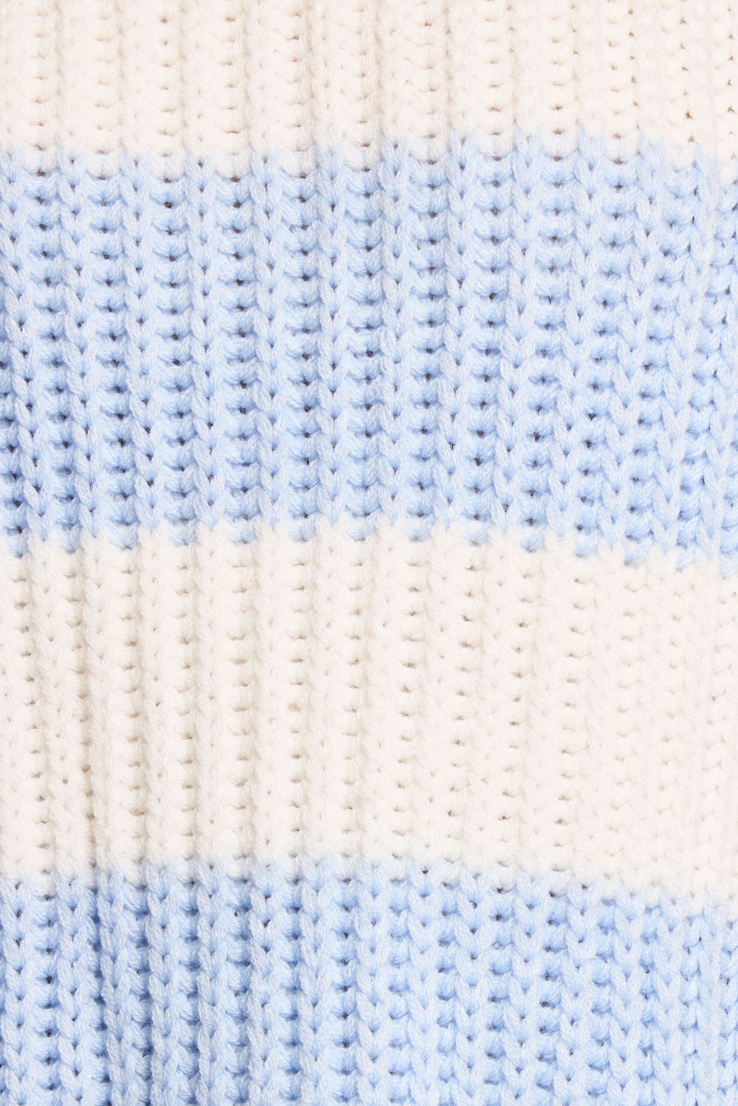 Petal and Pup USA KNITWEAR Courtney Thick Stripe Knit Sweater - Blue Cream