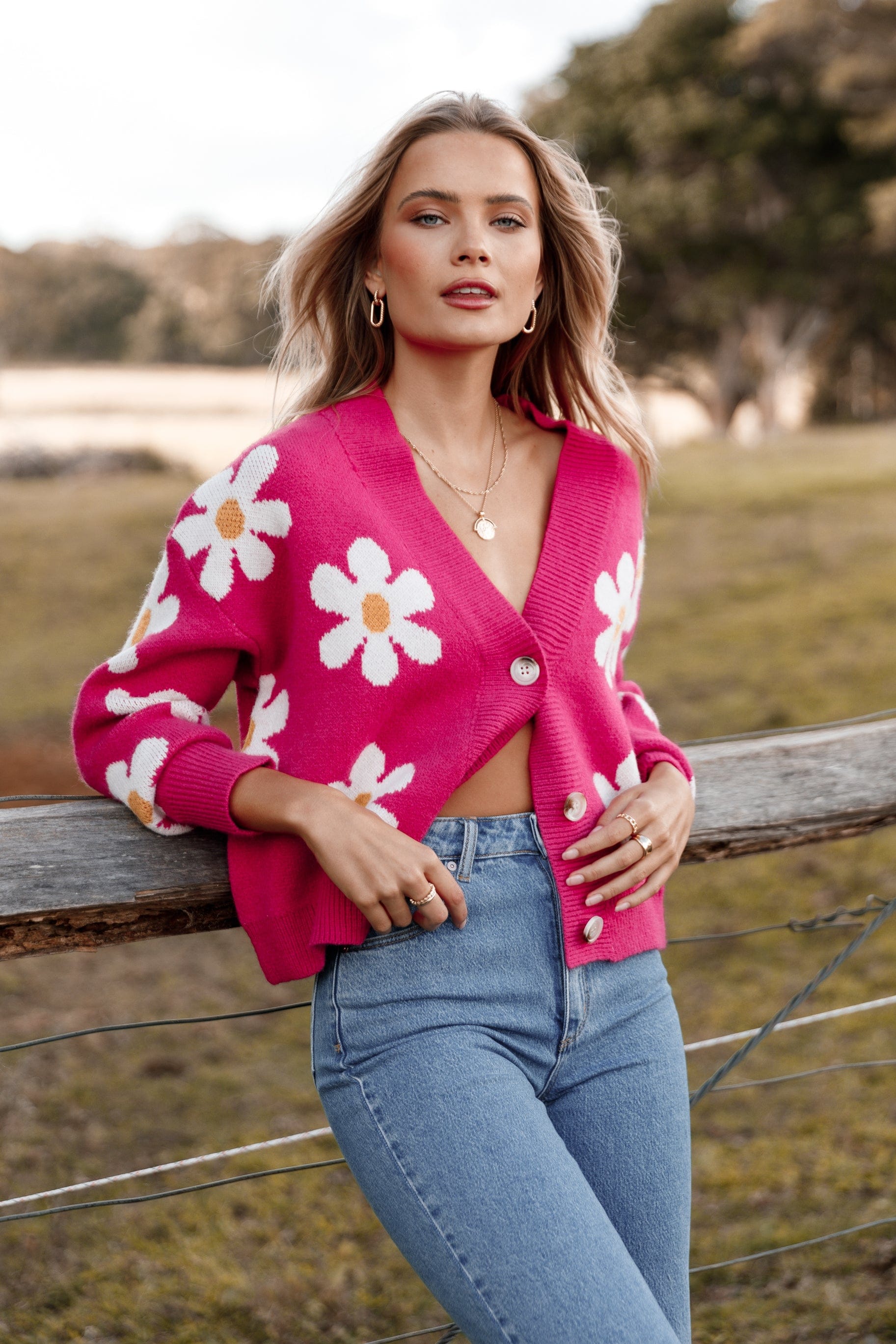 Petal and Pup USA KNITWEAR Daisy Cardigan - Orchid
