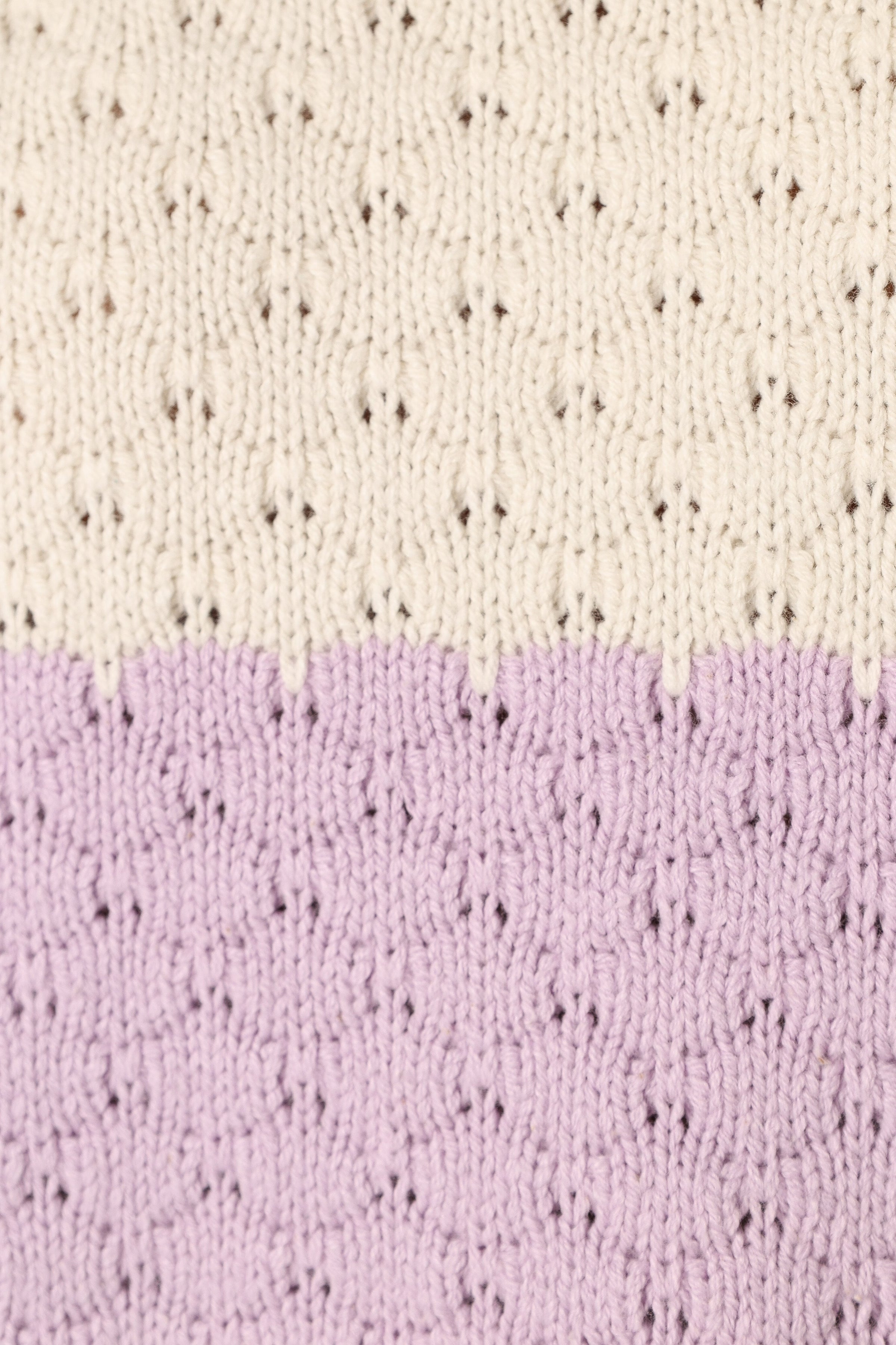 Petal and Pup USA KNITWEAR Dani Multi Stripe Knit Sweater - White Light Blue