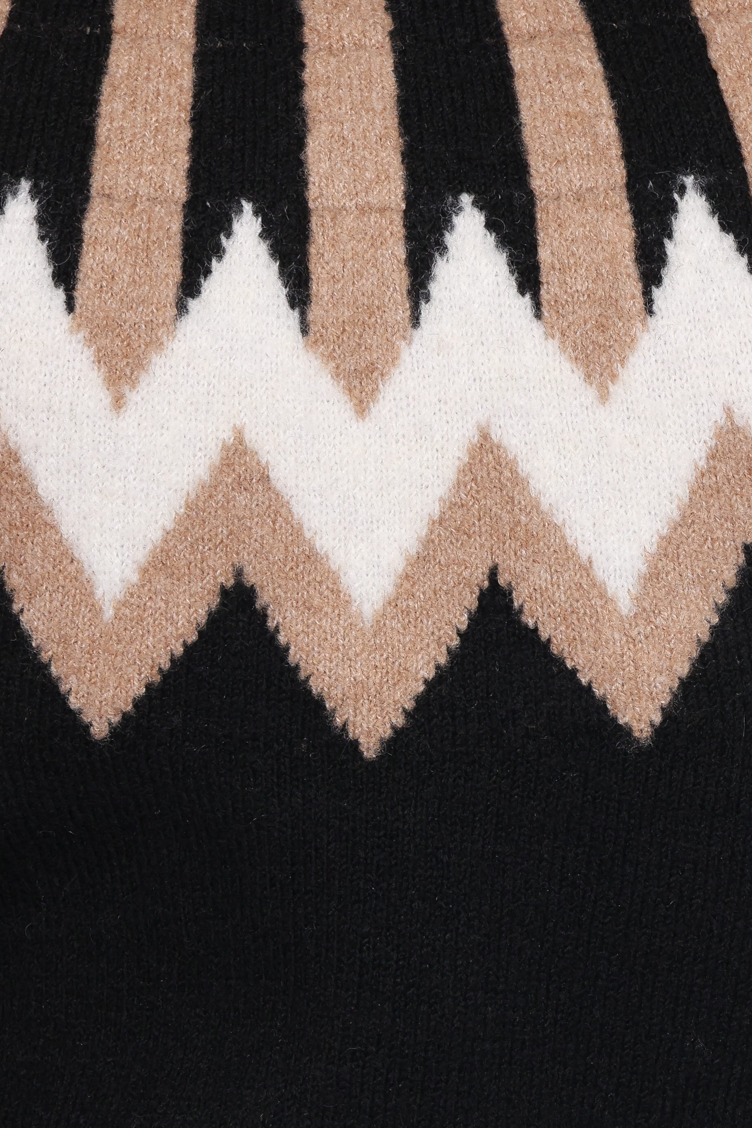 Petal and Pup USA KNITWEAR Donner Fairisle Mockneck Sweater - Black