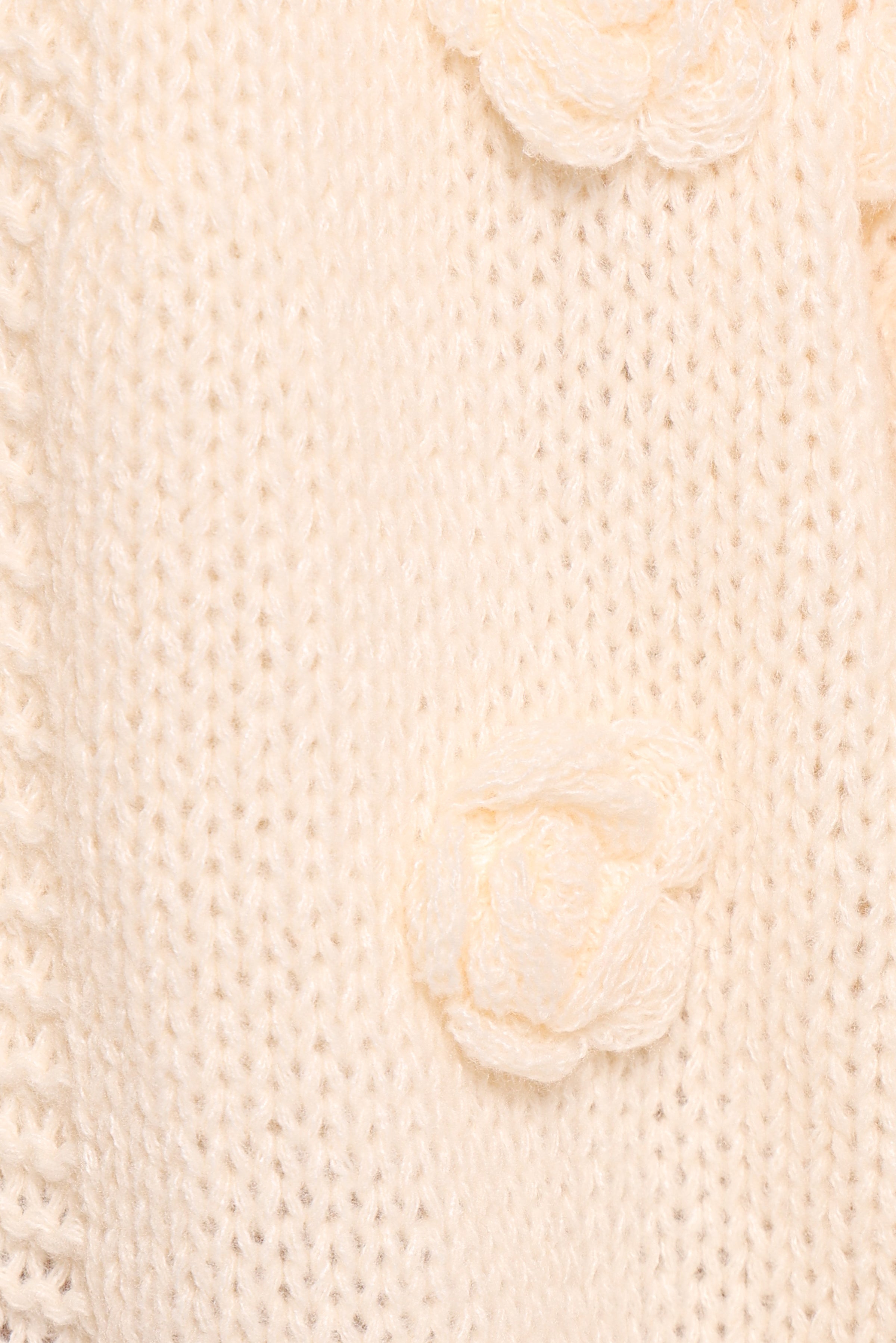 Petal and Pup USA KNITWEAR Doralee Rose Cardigan - Cream