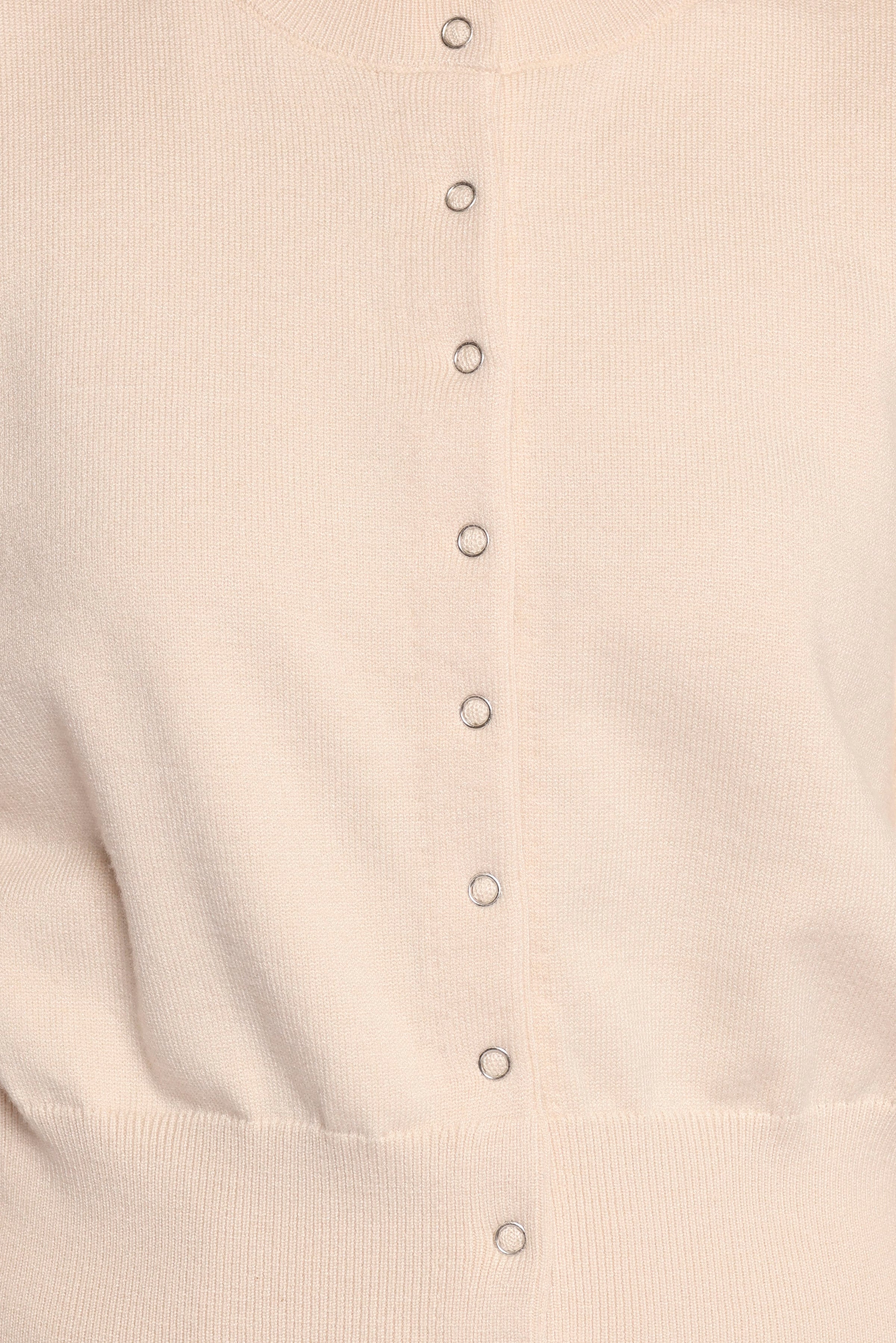Petal and Pup USA KNITWEAR Elita Fitted Cardigan - Cream