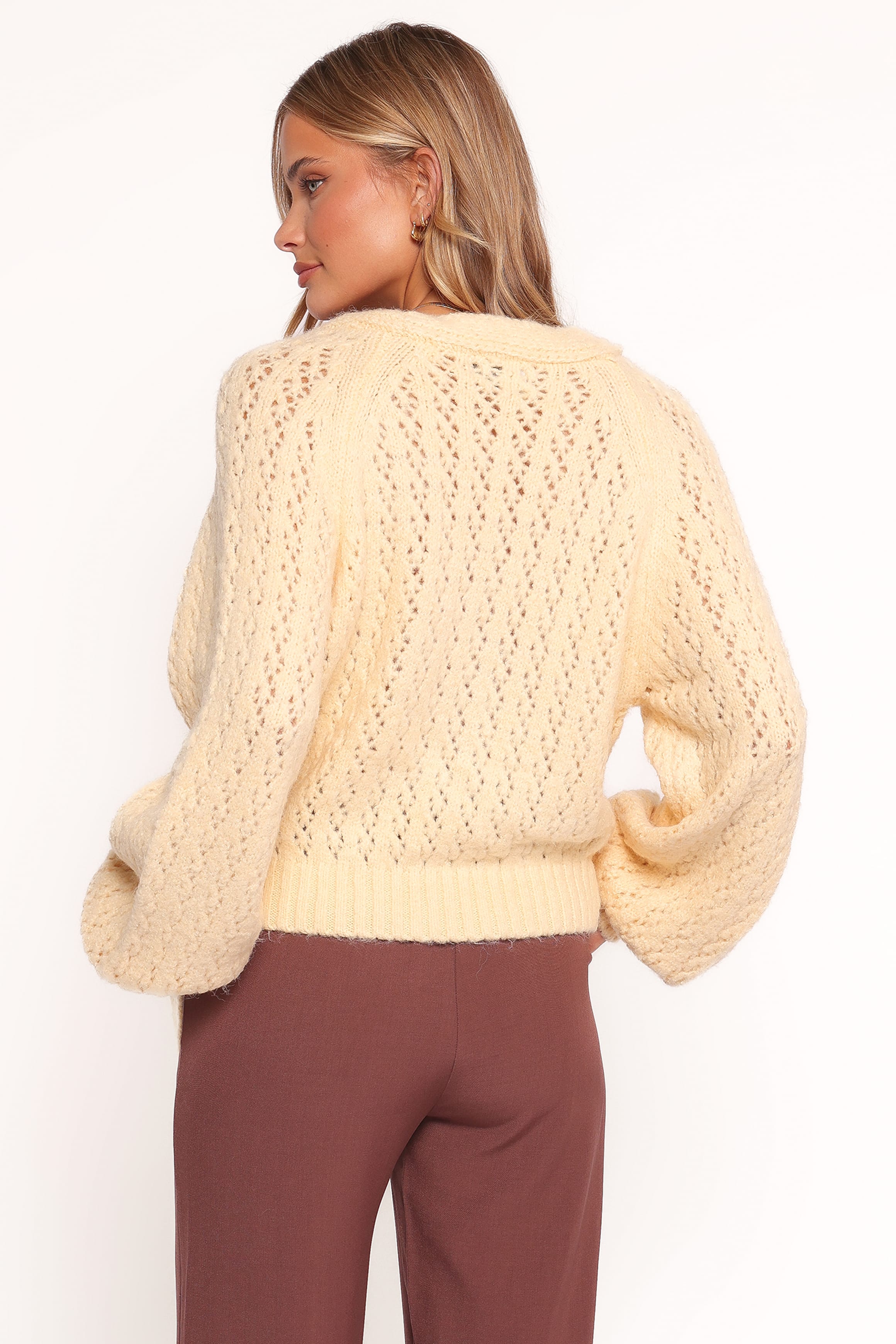 Petal and Pup USA KNITWEAR Etta Ballet Wrap Knit Sweater - Butter