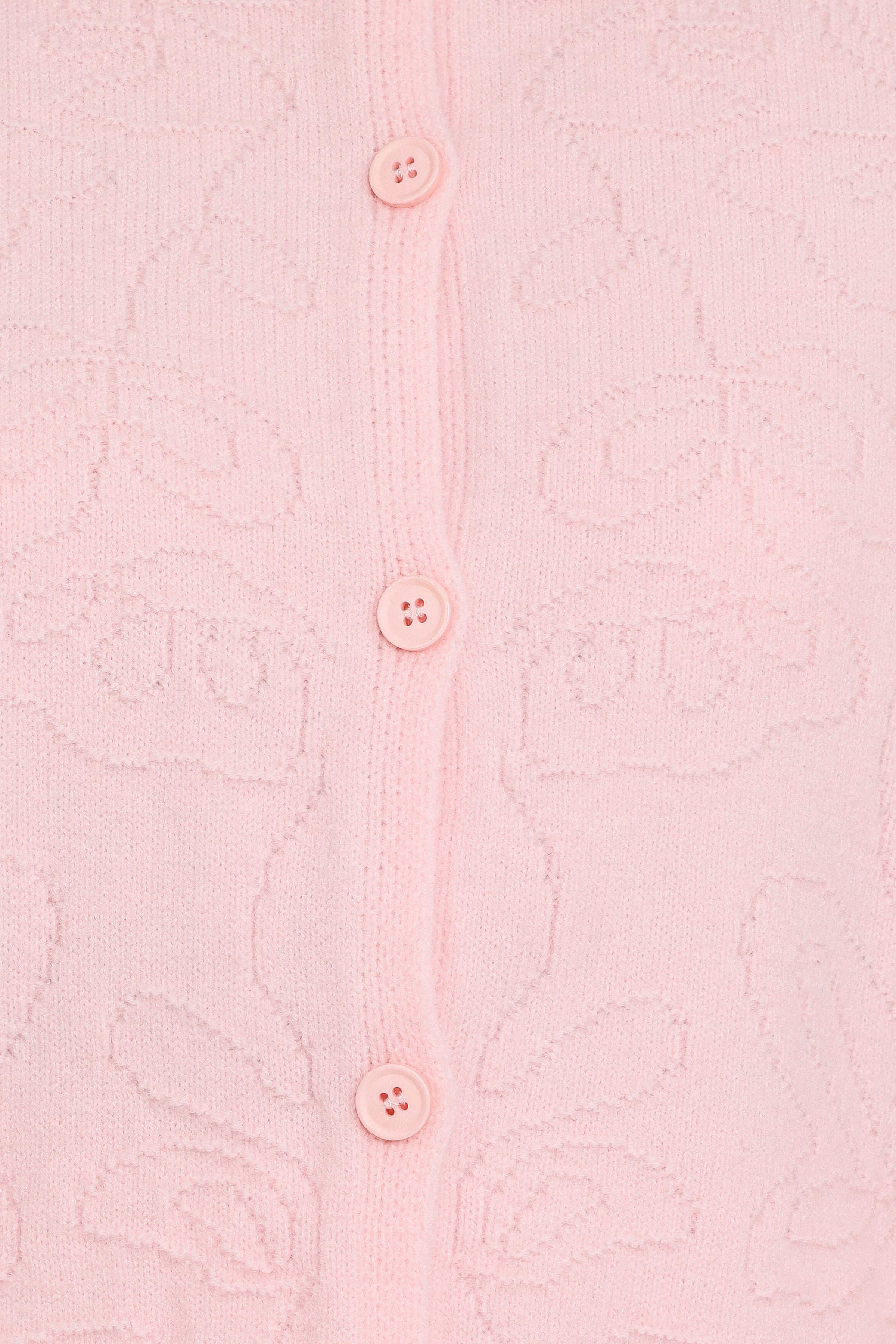 Petal and Pup USA KNITWEAR Fauna Tonal Floral Cardigan - Pink