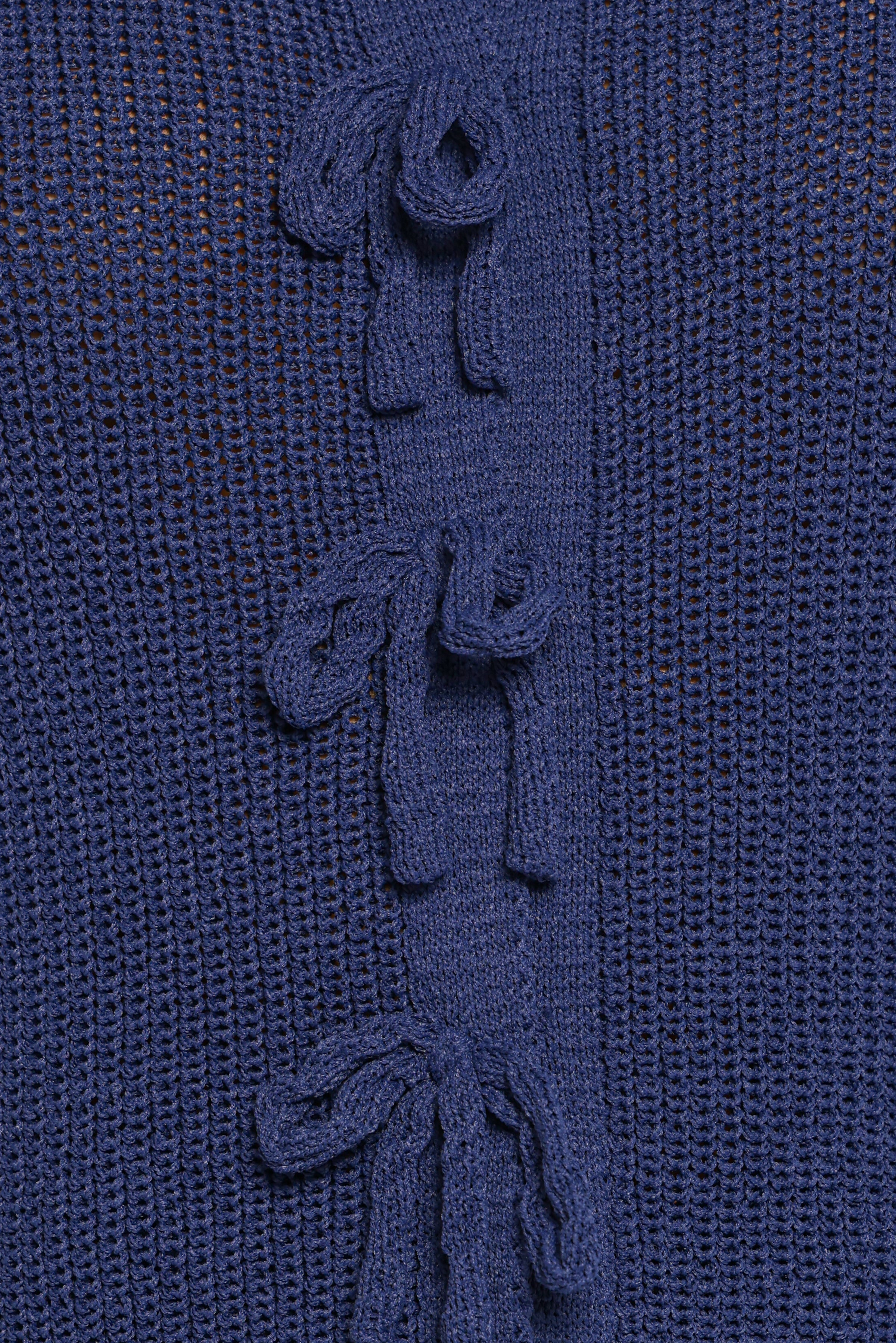 Petal and Pup USA KNITWEAR Gemma Short Sleeve Bow Cardigan - Navy