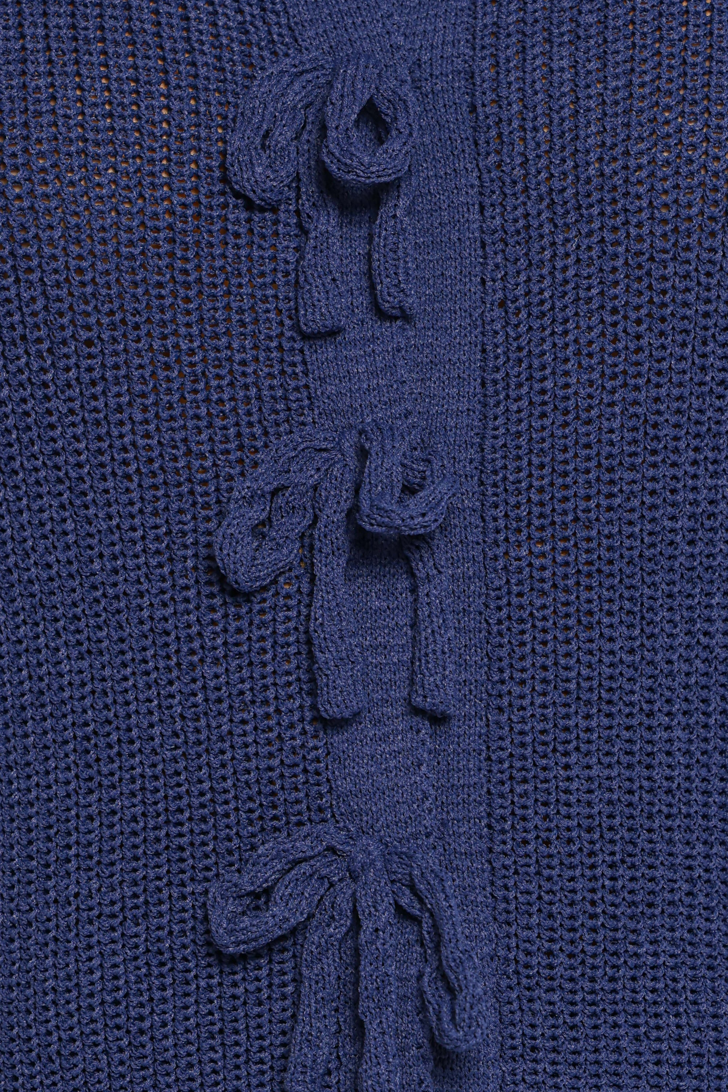 Petal and Pup USA KNITWEAR Gemma Short Sleeve Bow Cardigan - Navy