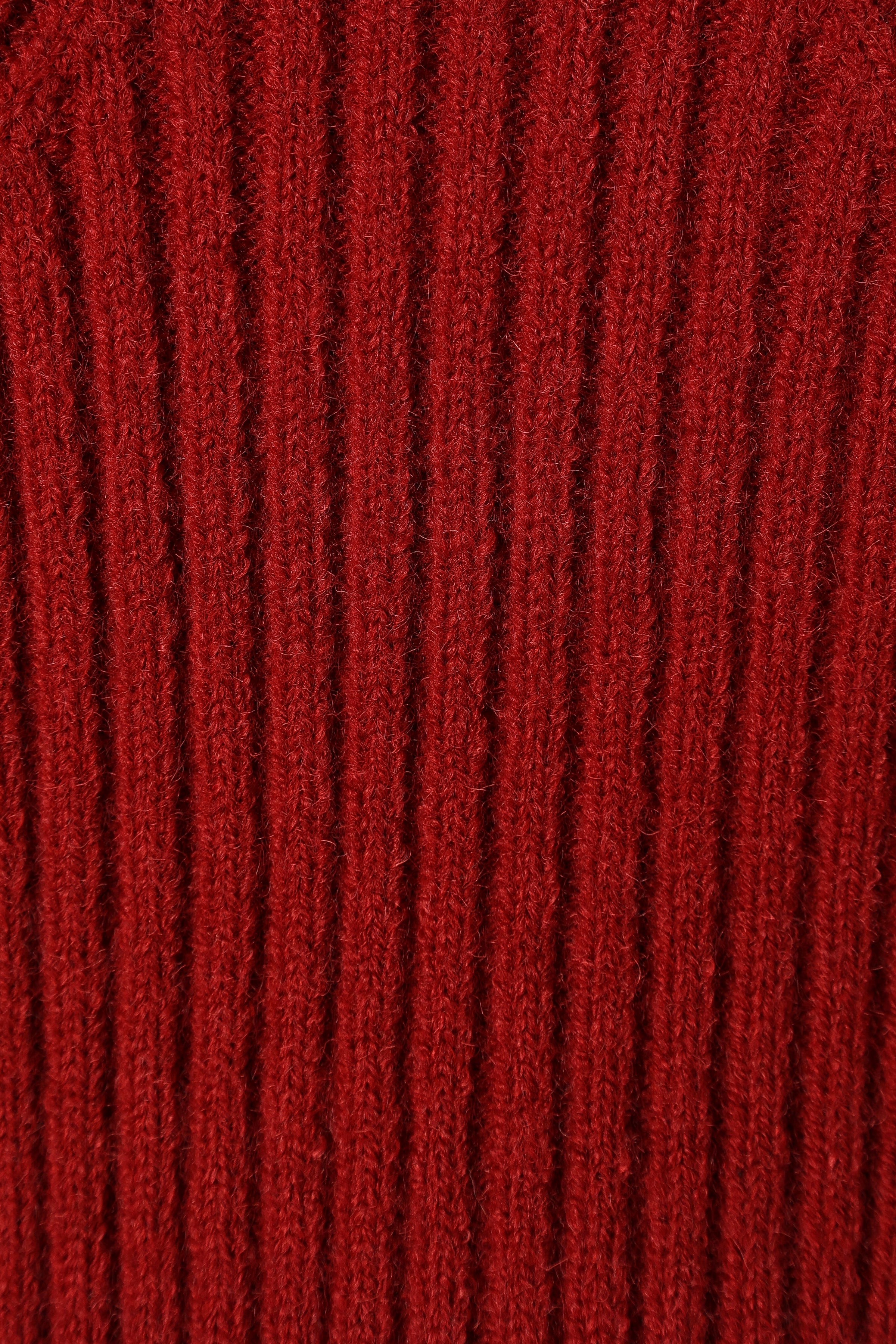 Petal and Pup USA KNITWEAR Gia Sweetheart Neck Bell Sleeve Knit Sweater - Wine