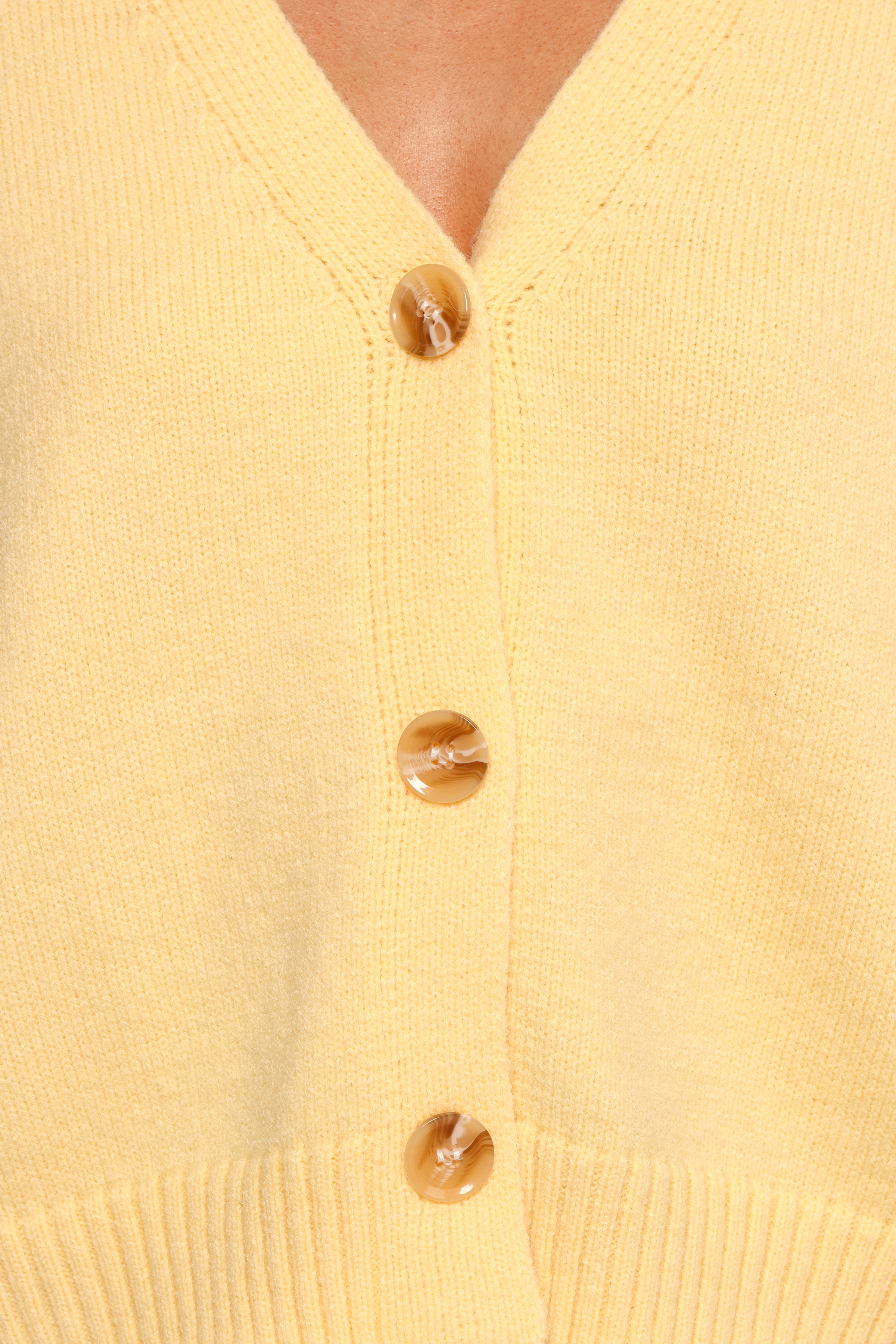 Petal and Pup USA KNITWEAR Isabel Button Front Cardigan - Yellow (Hold for Rack)