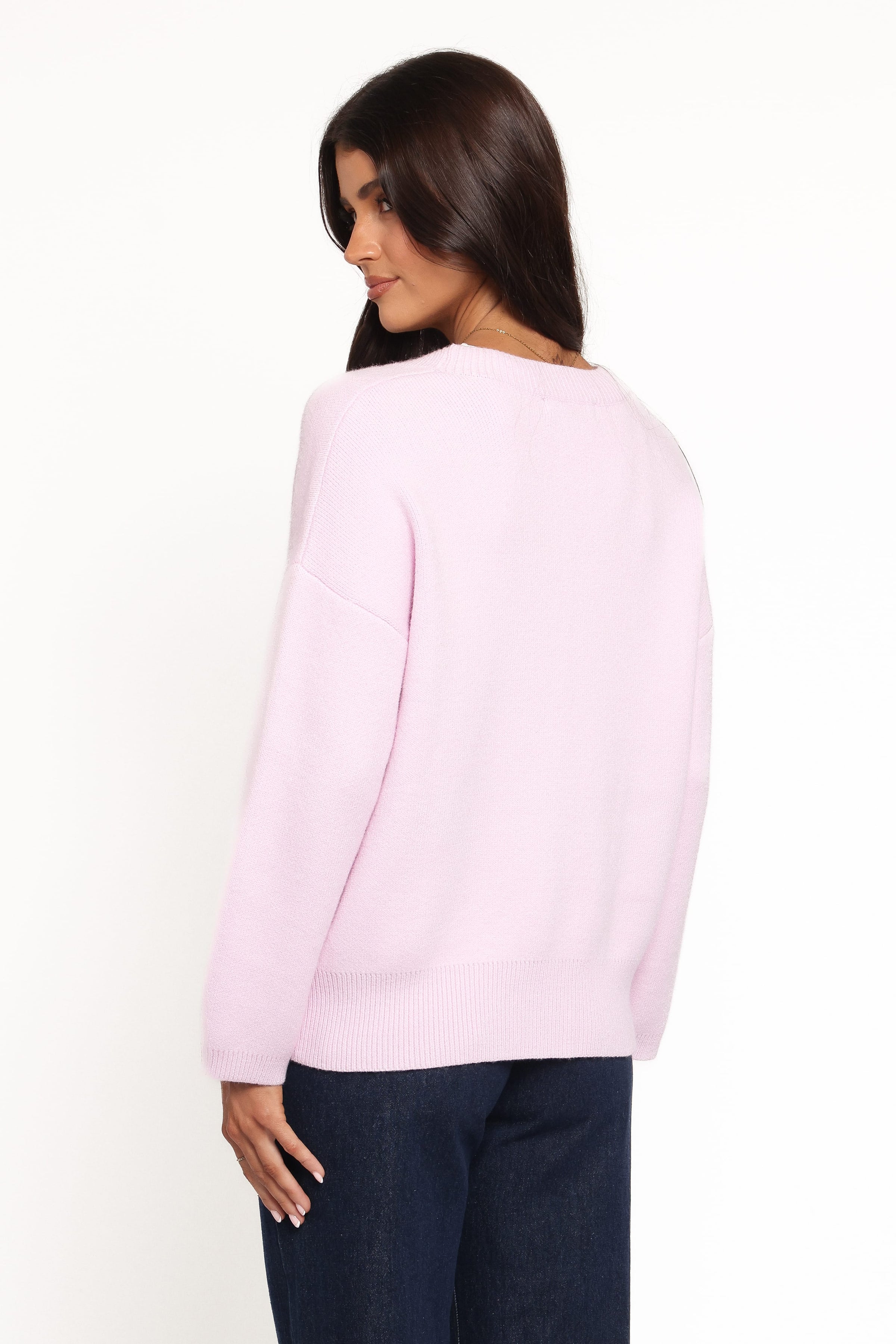 Petal and Pup USA KNITWEAR Jayden Cardigan - Pale Pink