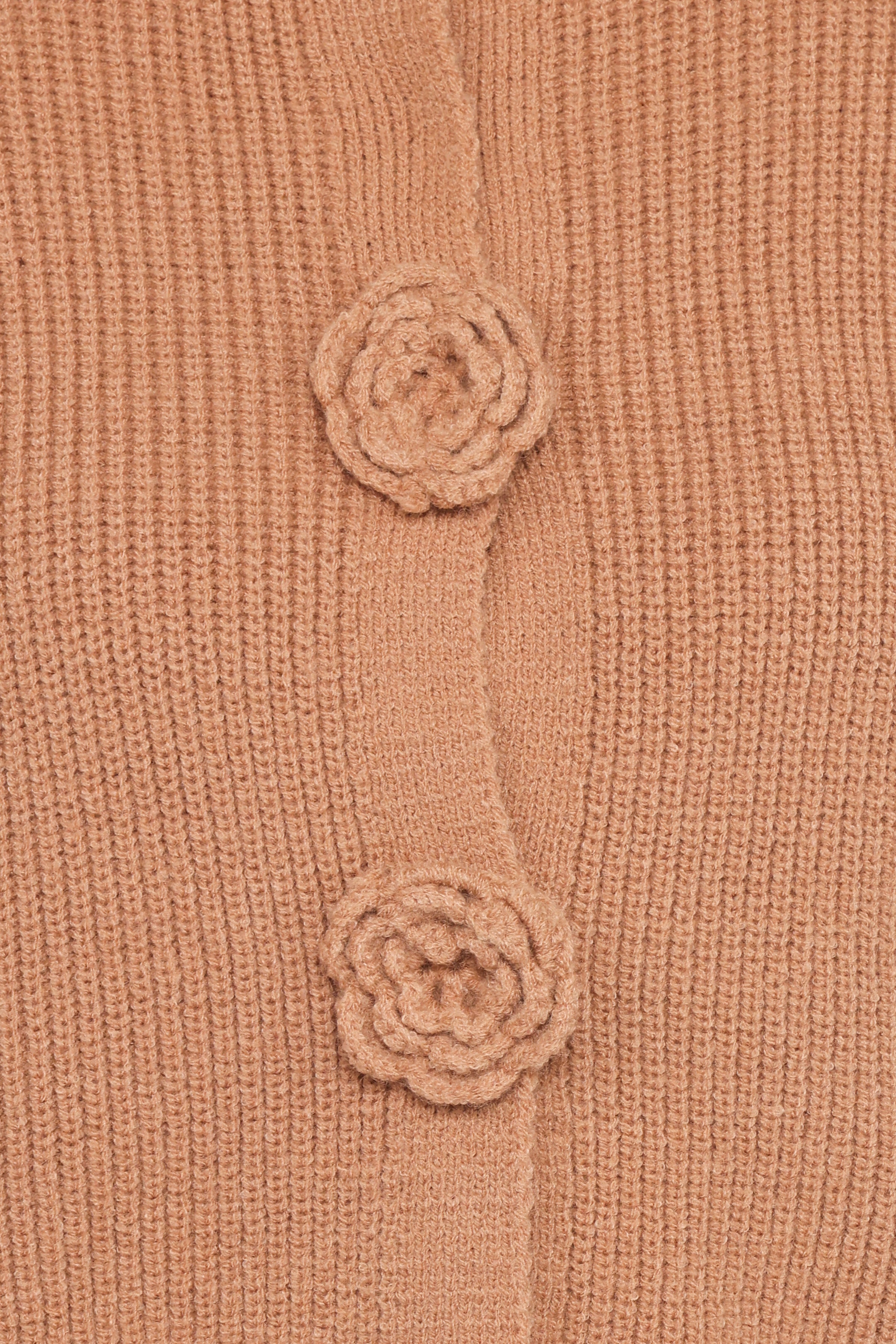 Petal and Pup USA KNITWEAR Jones Rosette Cardigan - Mocha