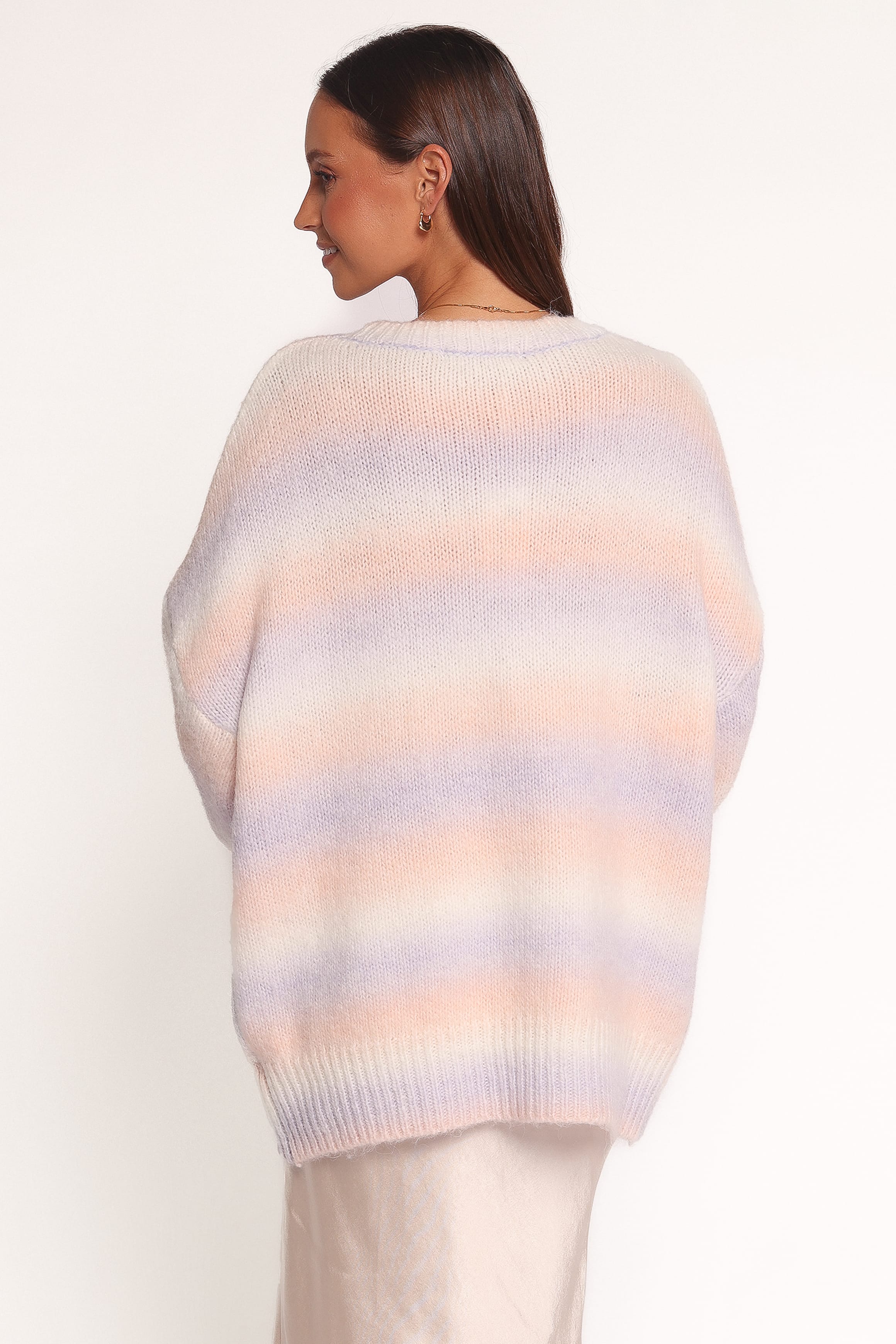 Petal and Pup USA KNITWEAR Joy Knit Sweater - Lavender Stripe