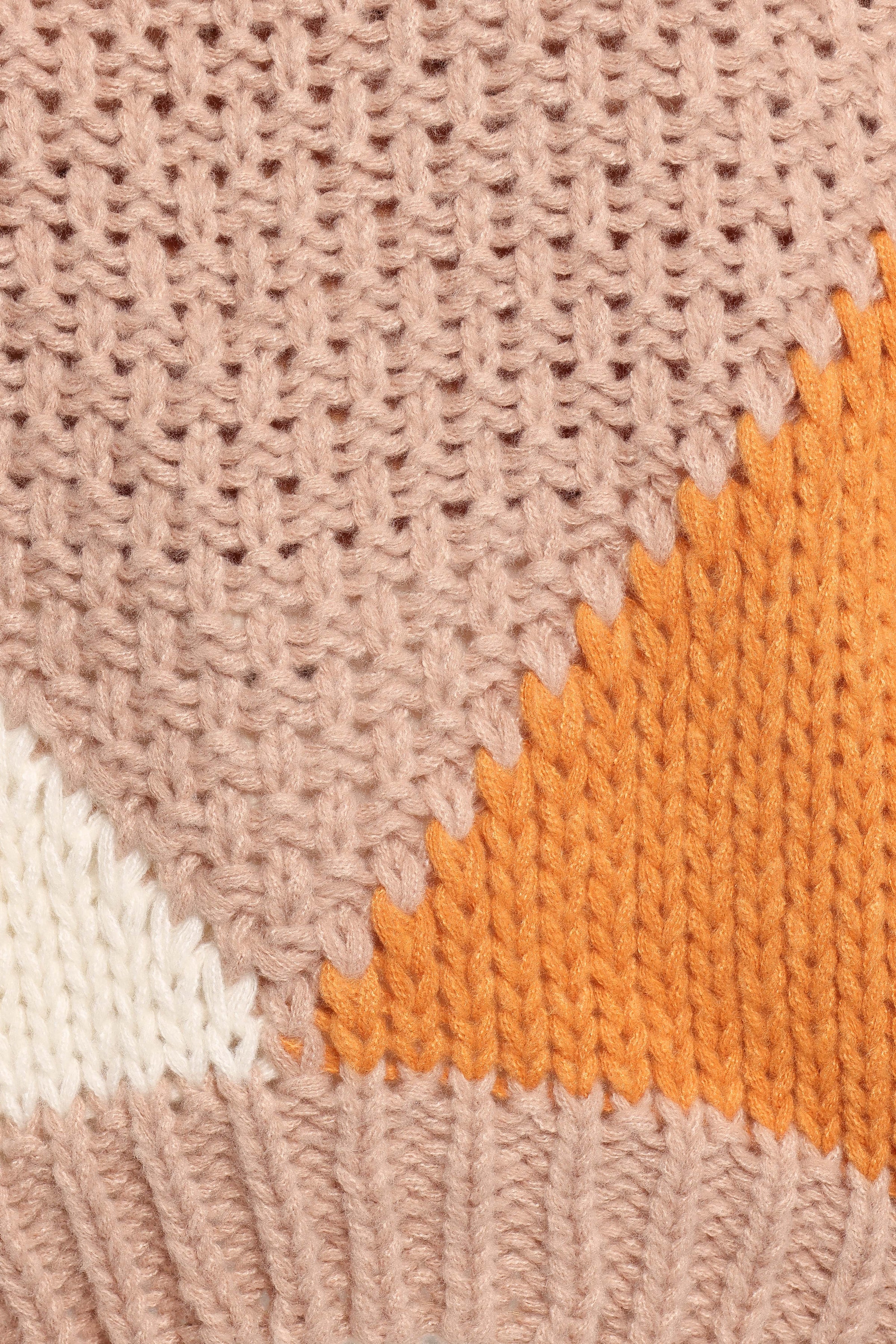 Petal and Pup USA KNITWEAR Koda Pattern Knit Sweater - Beige Multi