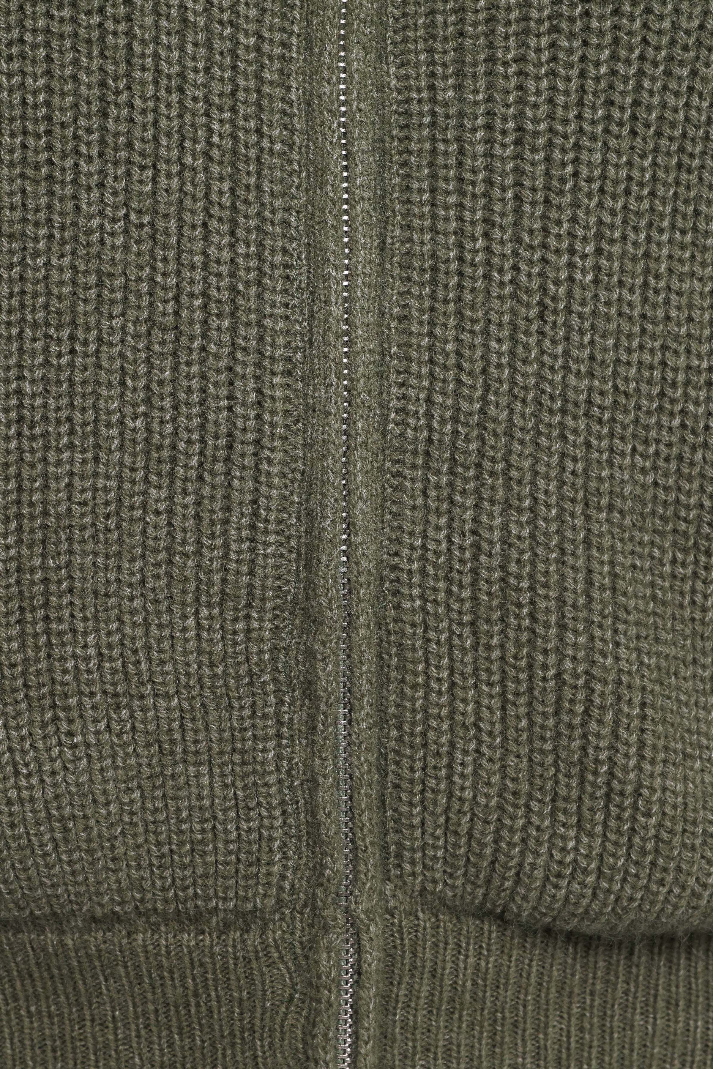 Petal and Pup USA KNITWEAR Kourtney Zip Cardigan - Olive