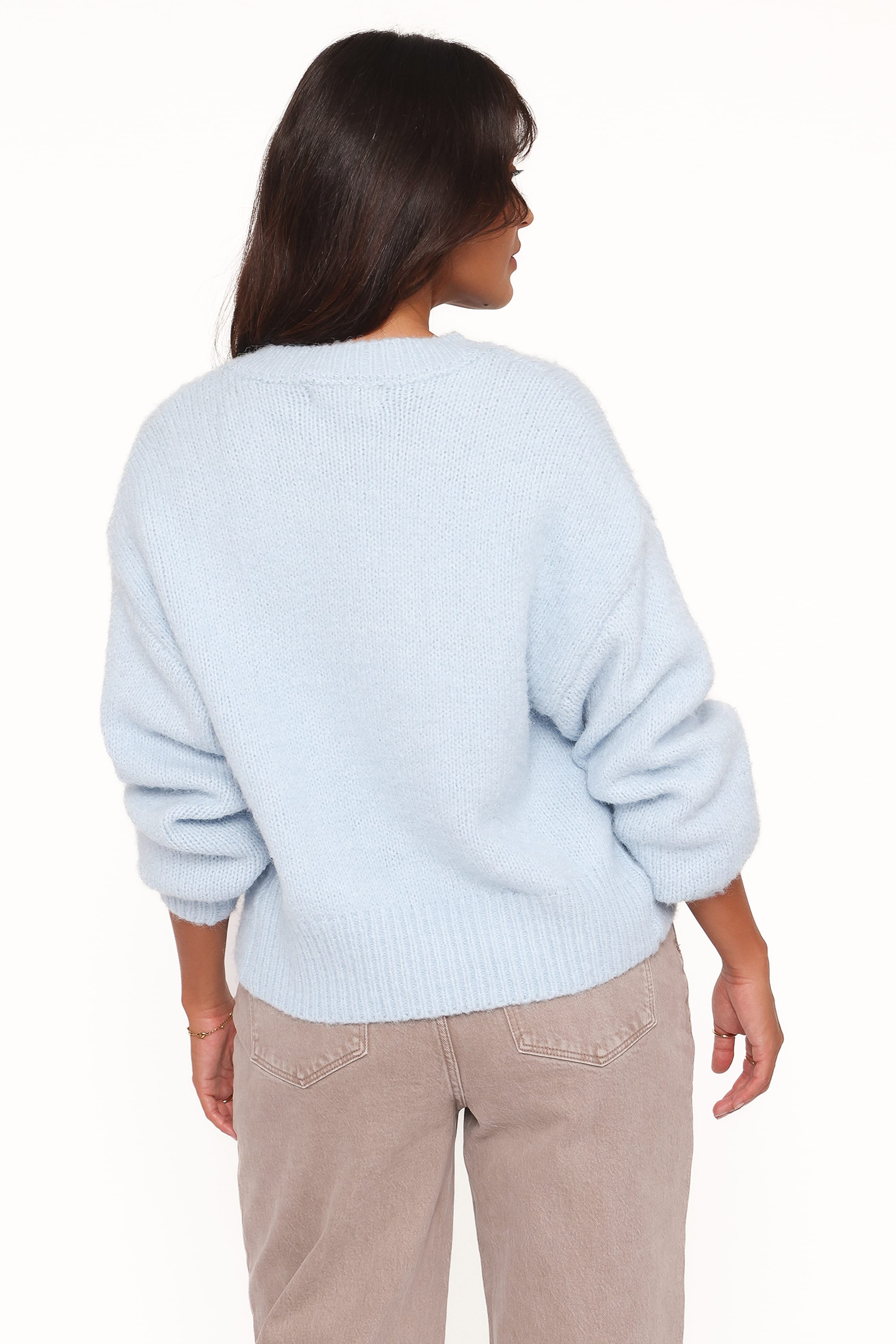 Petal and Pup USA KNITWEAR Lucah Cardigan - Baby Blue