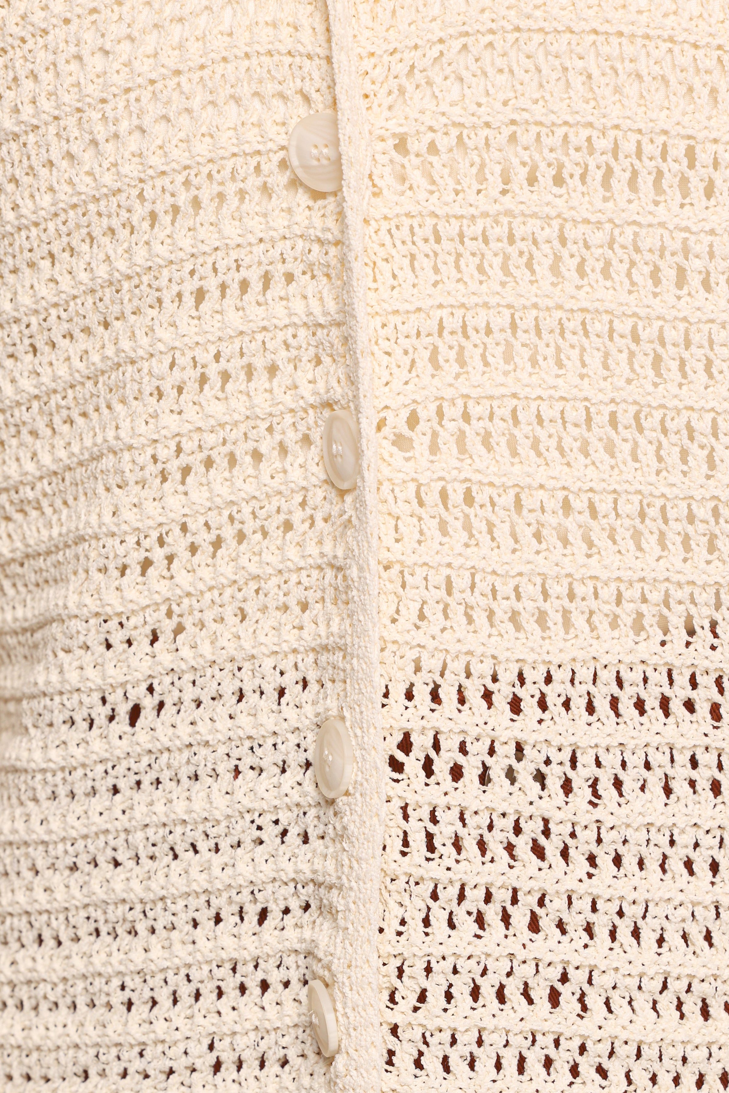 Petal and Pup USA KNITWEAR Lyra Large Collar Cardigan - White