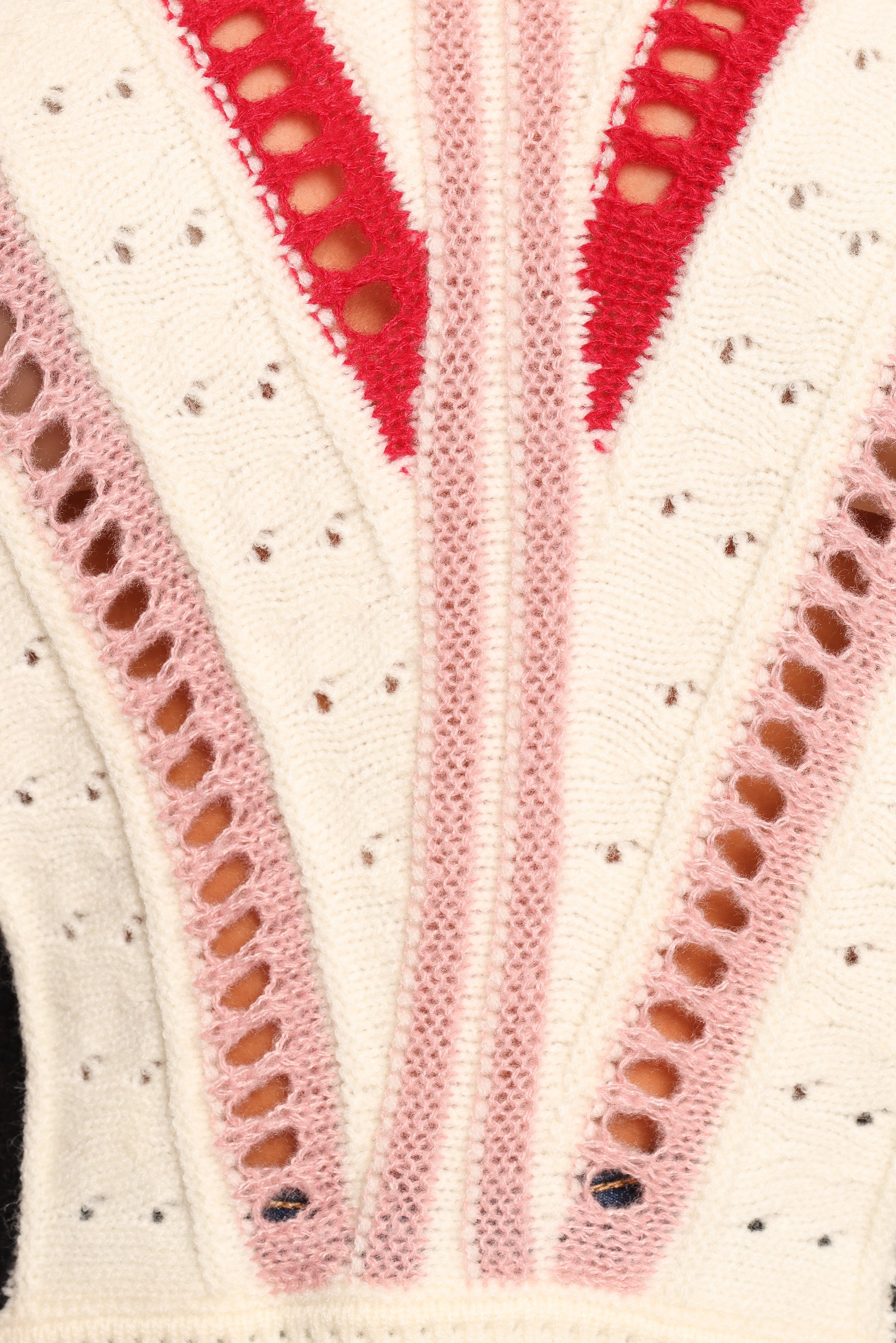 Petal and Pup USA KNITWEAR Marie Stripe Knit Sweater - White