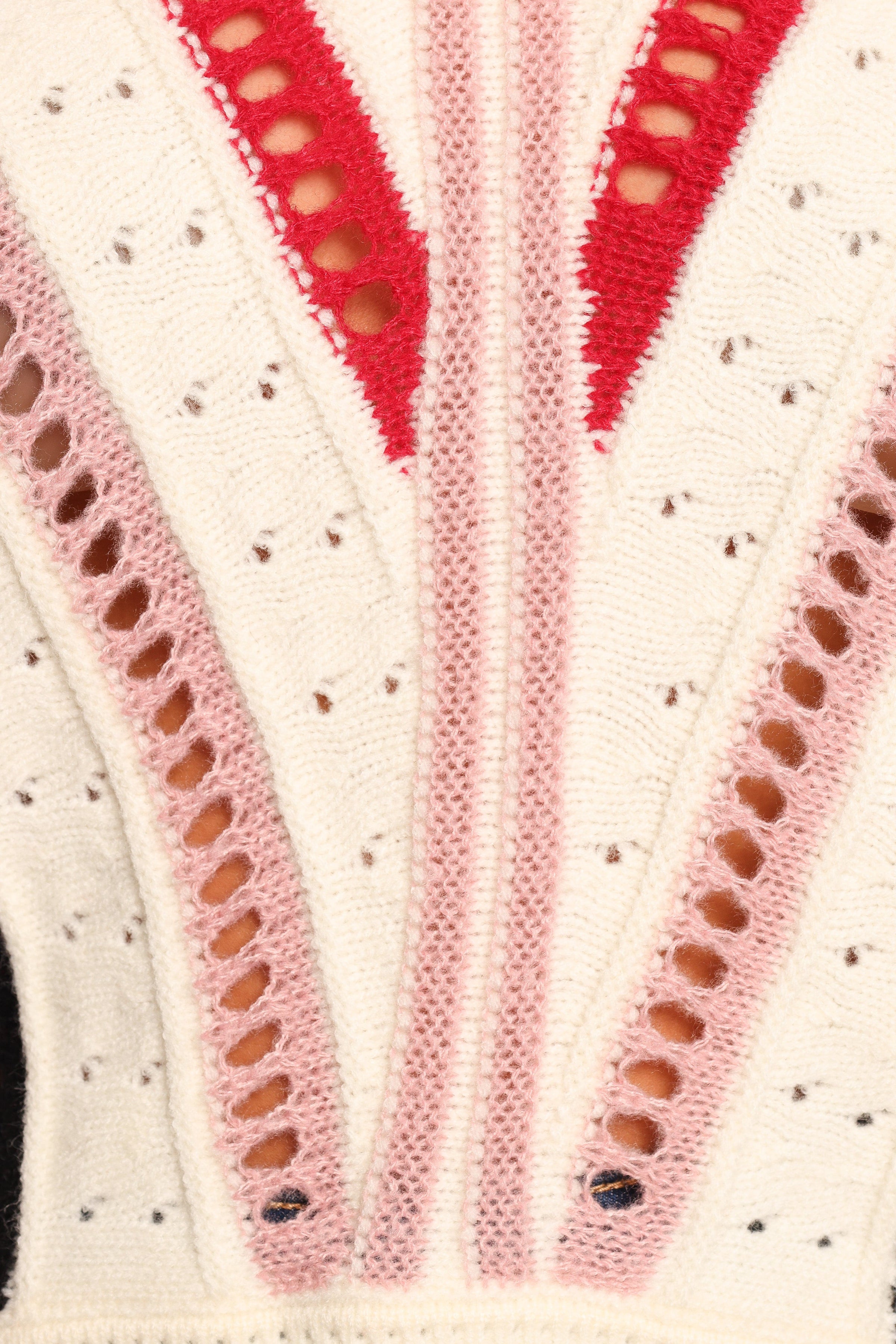 Petal and Pup USA KNITWEAR Marie Stripe Knit Sweater - White