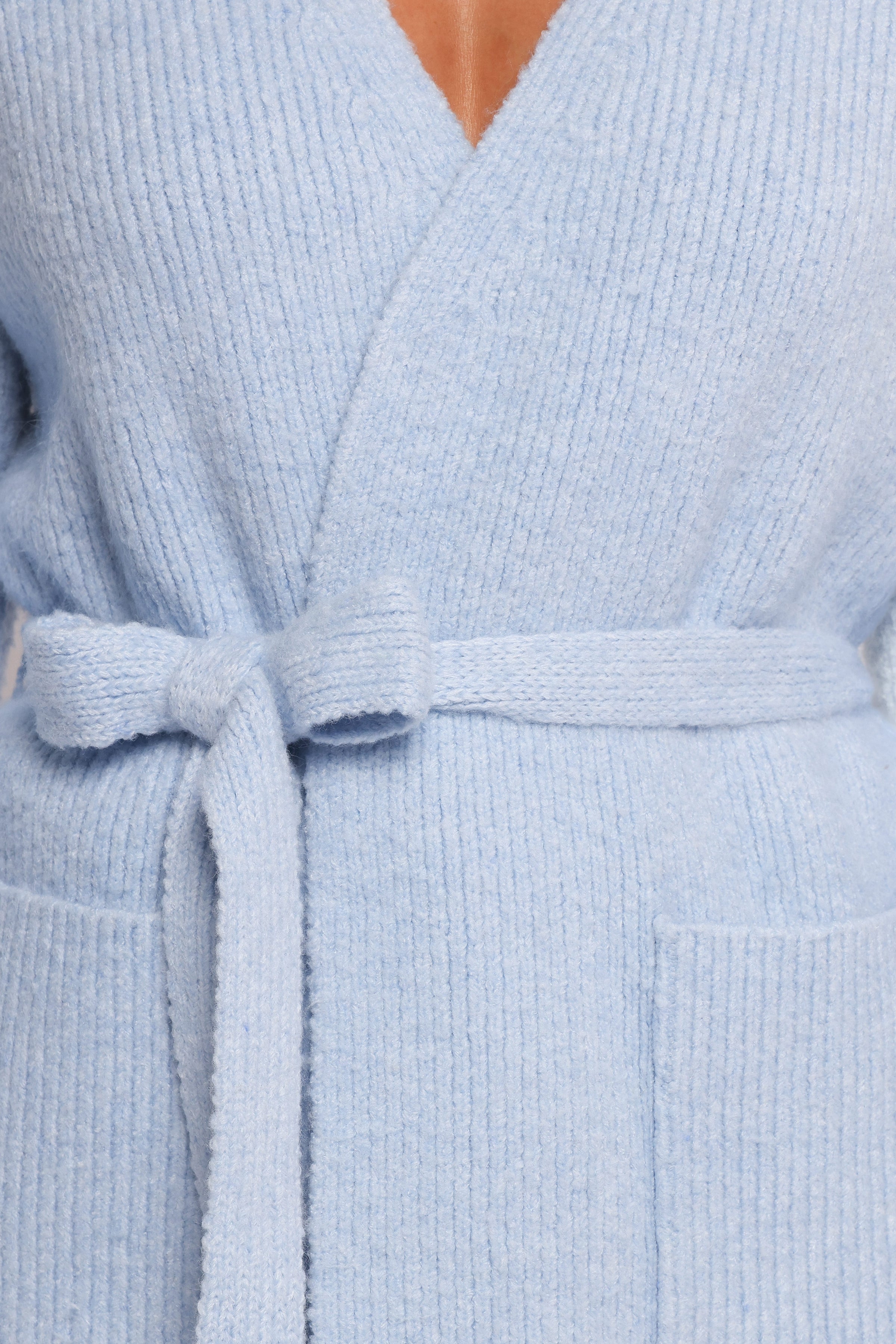 Petal and Pup USA KNITWEAR Mika Wrap Cardigan - Blue
