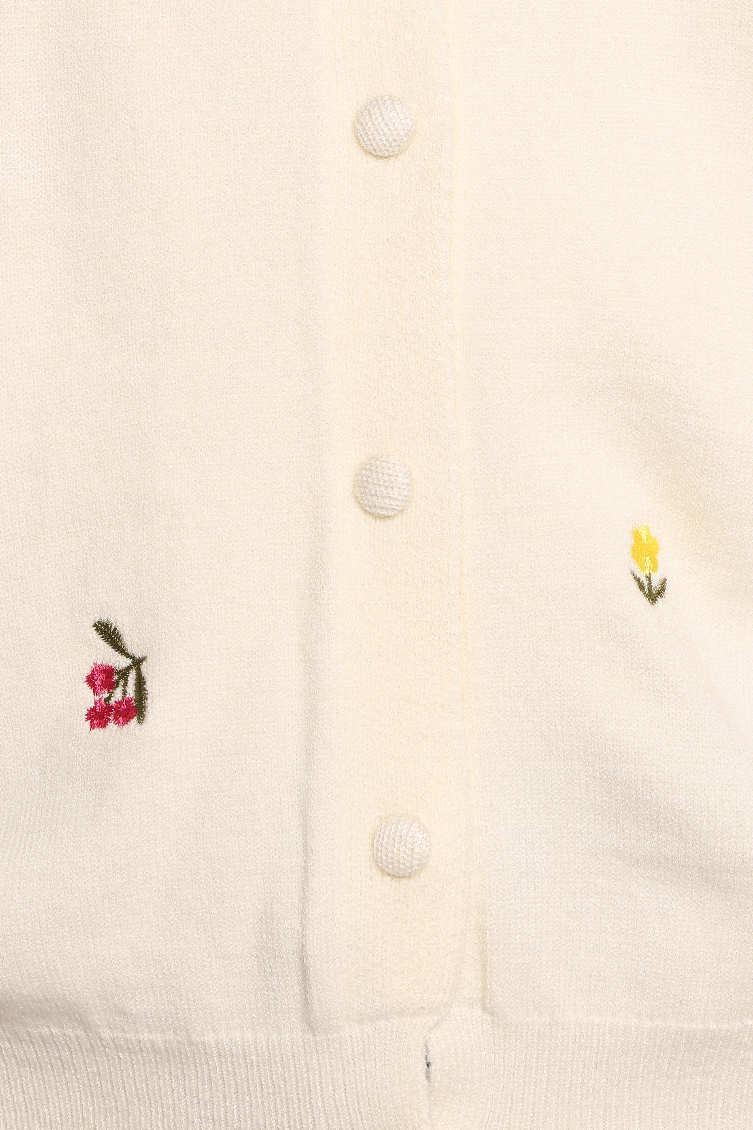 Petal and Pup USA KNITWEAR Millen Flower Embroidery Cardigan - Cream (Hold for Rack)