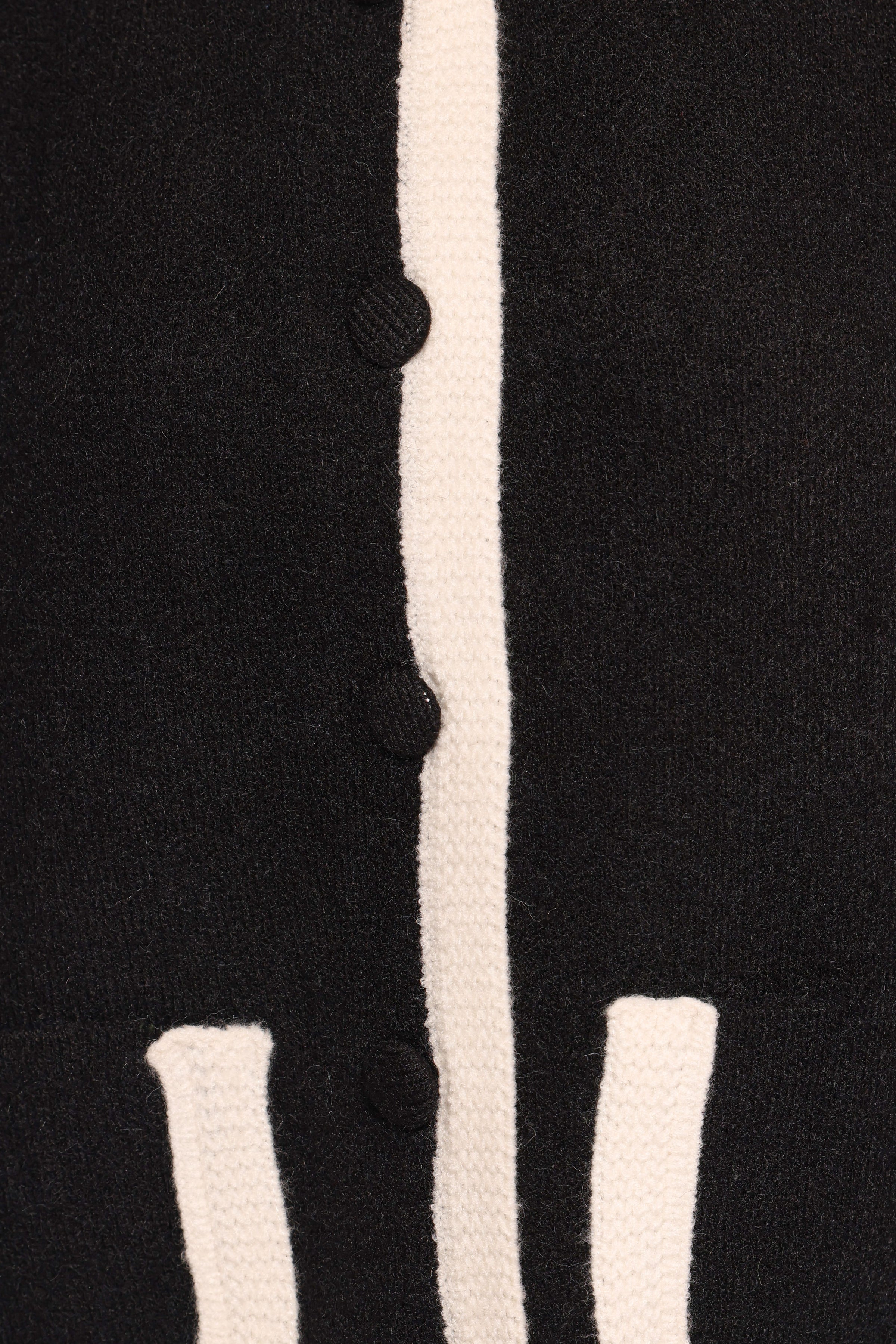 Petal and Pup USA KNITWEAR Orabelle Contrast Hem Cardigan - Black