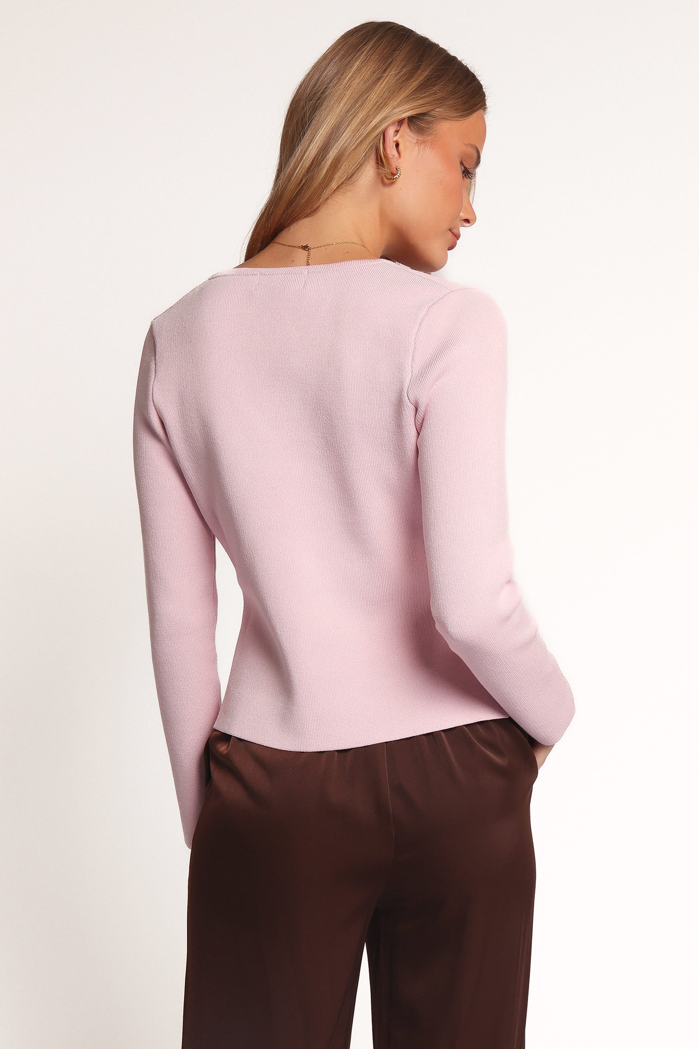 Petal and Pup USA KNITWEAR Perla Knit Cardigan - Pink