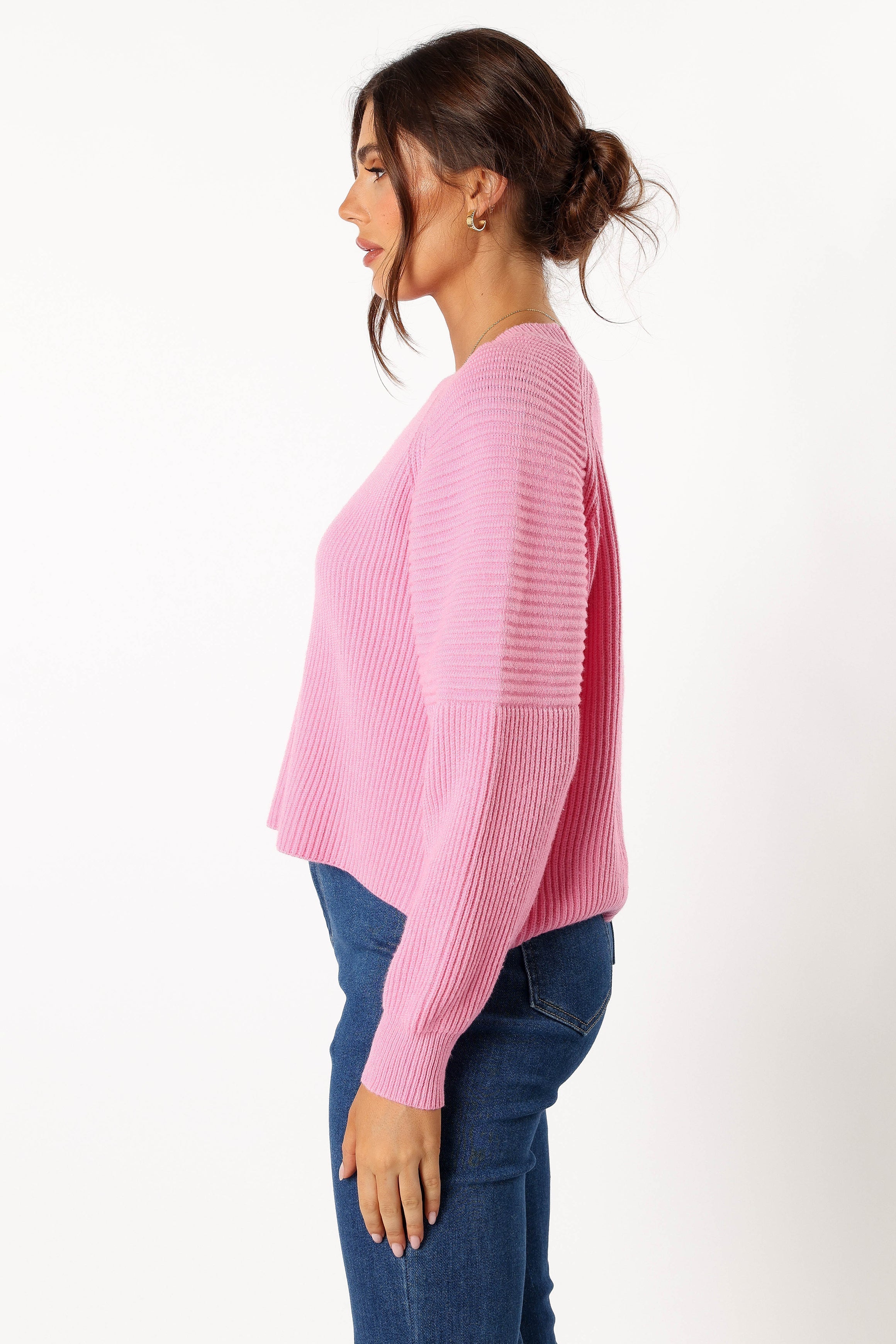 Petal and Pup USA KNITWEAR Sarah Knit Sweater - Pink
