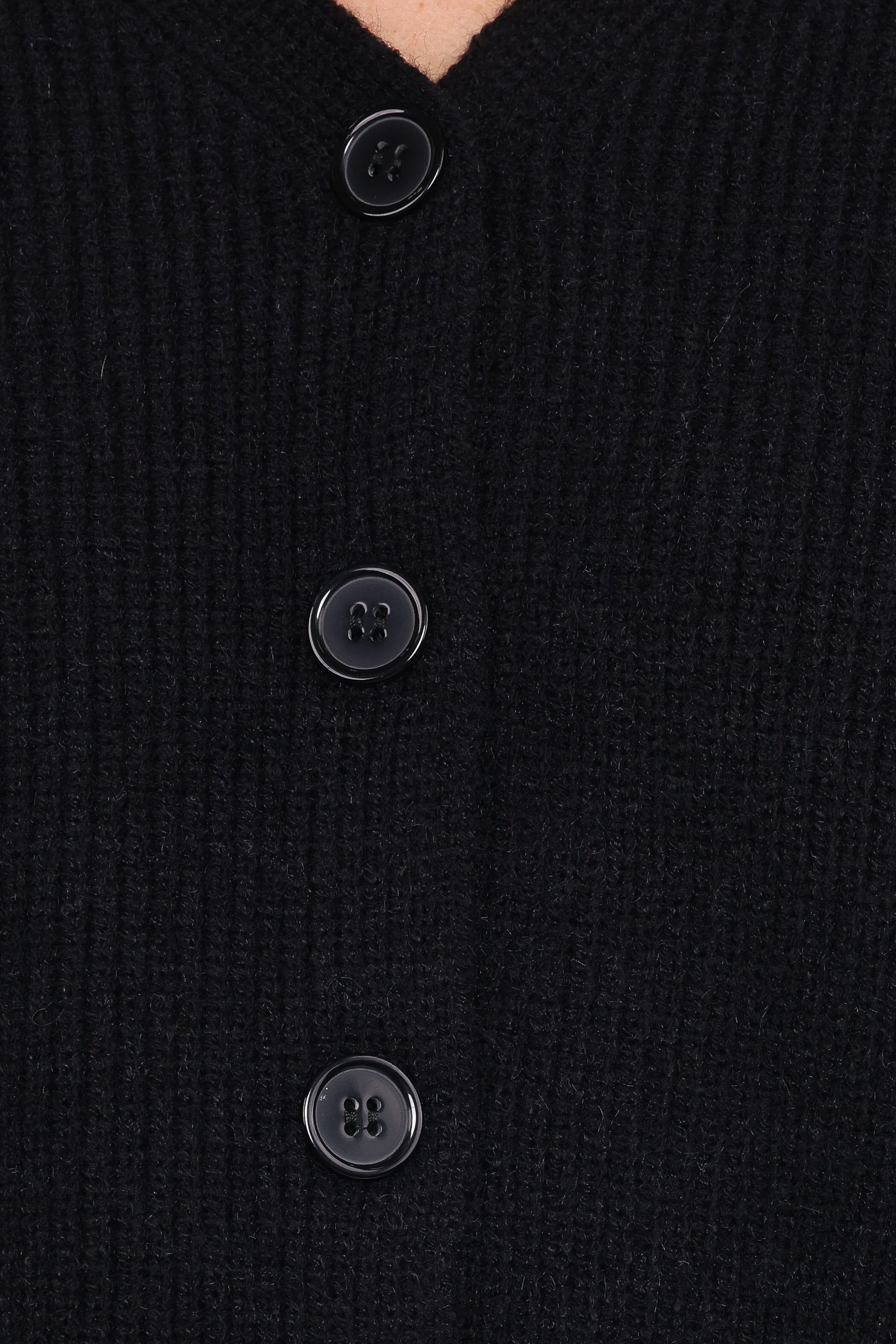 Petal and Pup USA KNITWEAR Sybil Button Front Cardigan - Black