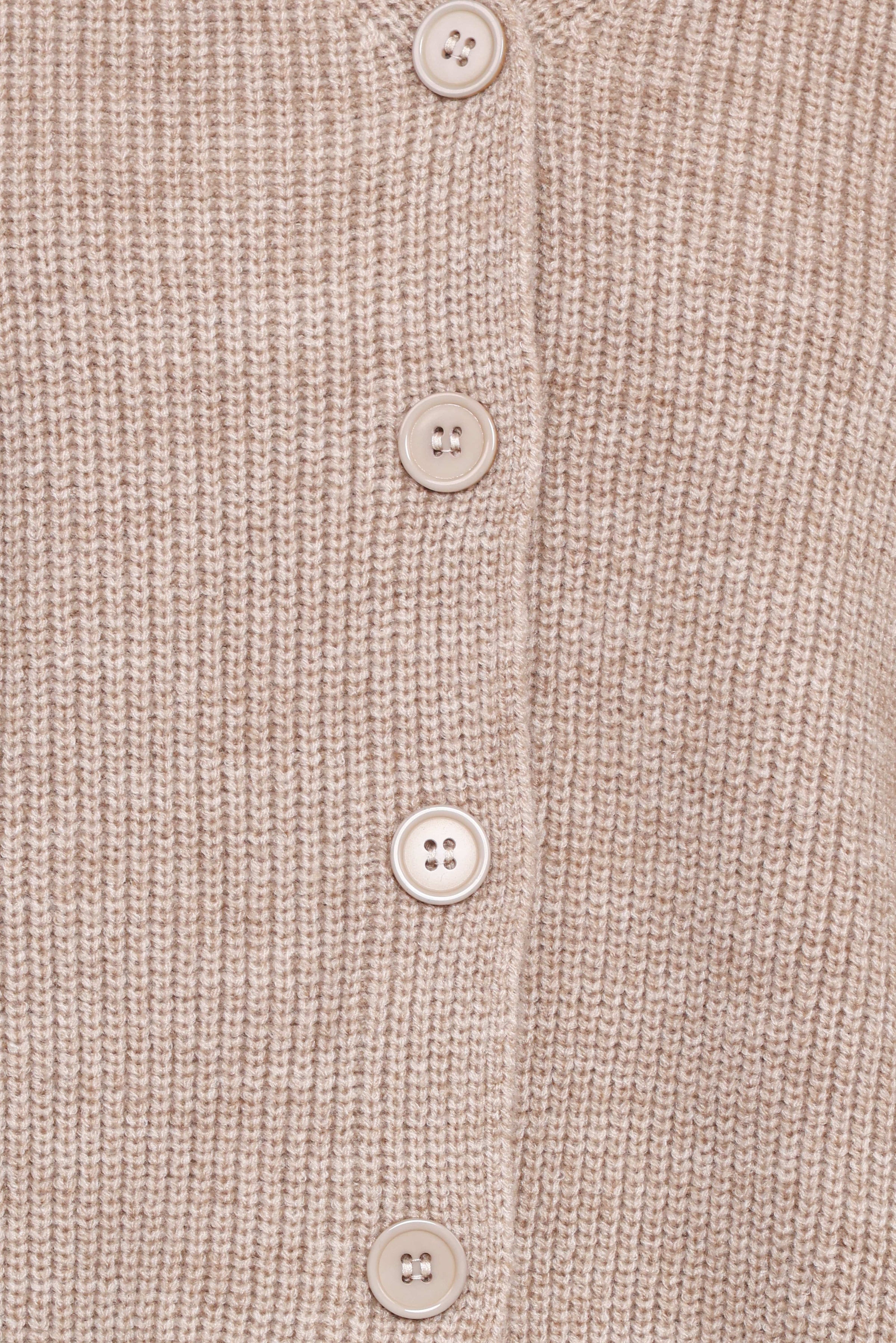 Petal and Pup USA KNITWEAR Sybil Button Front Cardigan - Mushroom