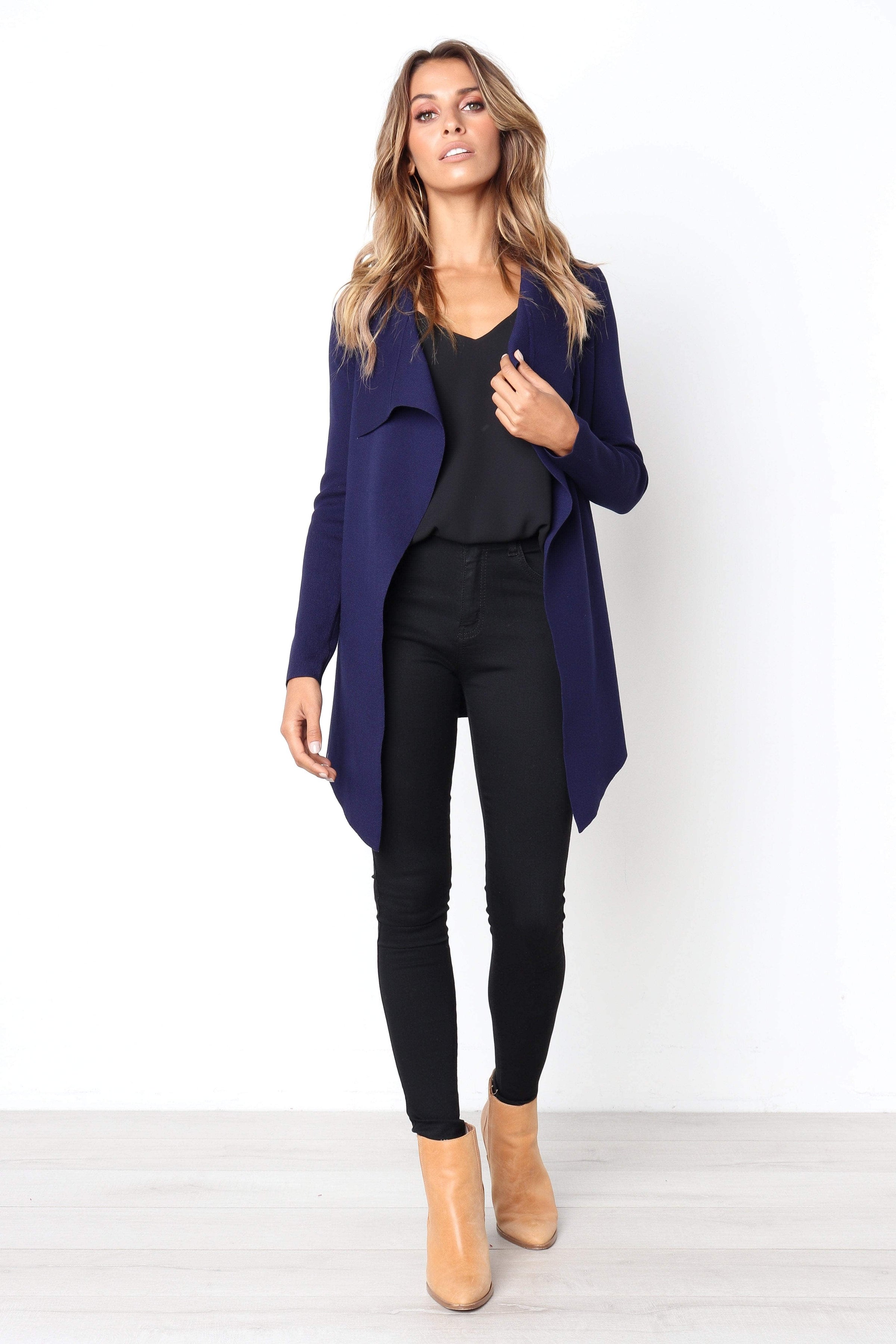 Petal and Pup USA KNITWEAR Zimmer Cardigan - Navy