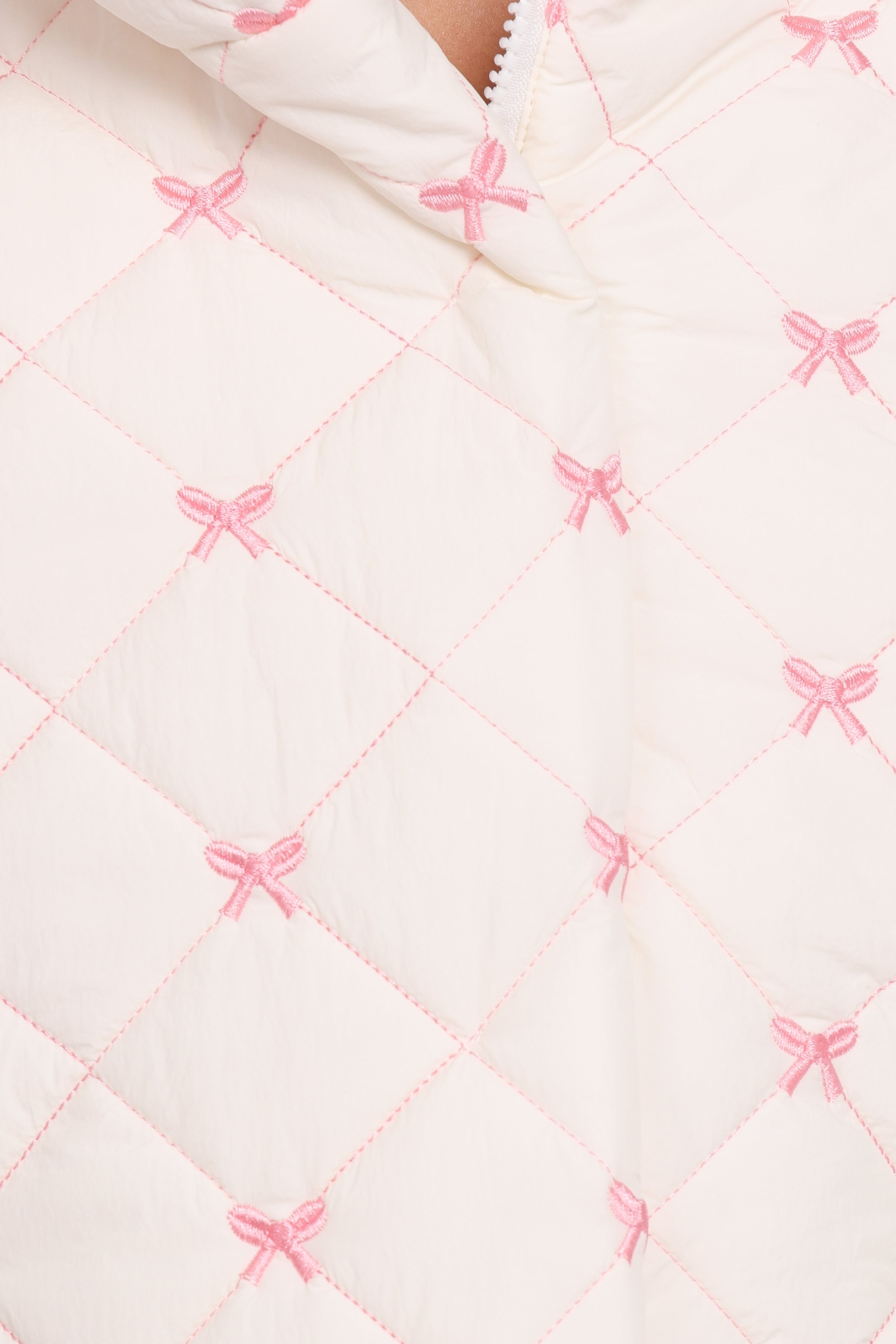 Petal and Pup USA OUTERWEAR Adi Quilted Jacket - Pink Bow